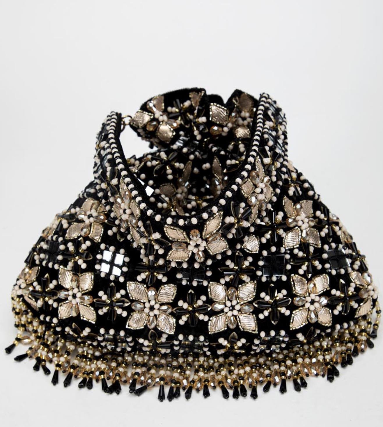 Eena Rabia Velvet Potli Bag