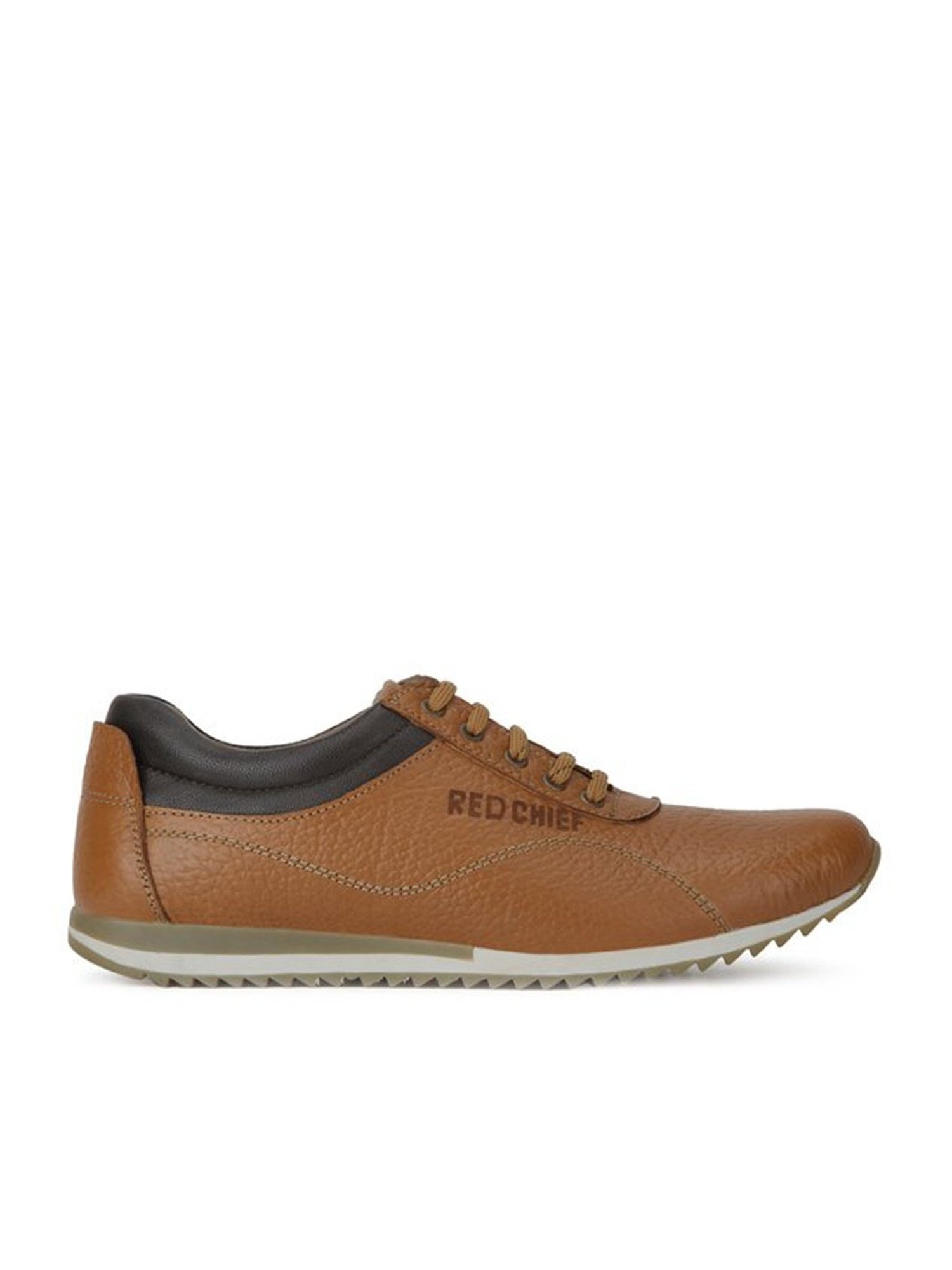 red chief tan & dark brown sneakers
