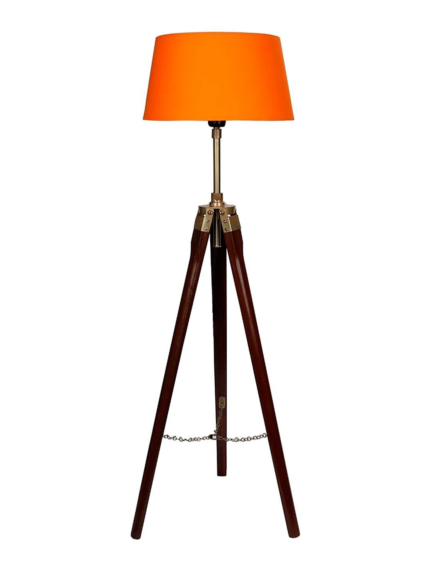 Orange tripod best sale floor lamp