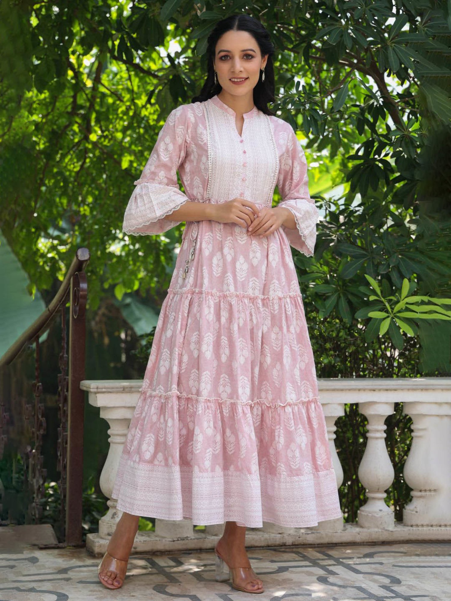 Buy Juniper Pink Embellished Maxi Dress for Women Online @ Tata CLiQ
