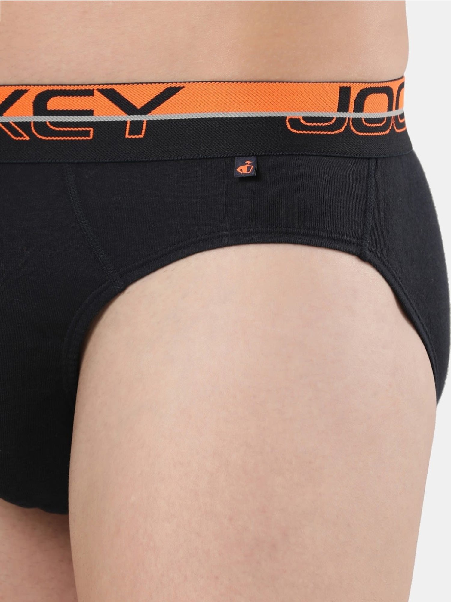 Buy Jockey Jet Black High Cut Exposed Waistband Briefs for Men Online @  Tata CLiQ