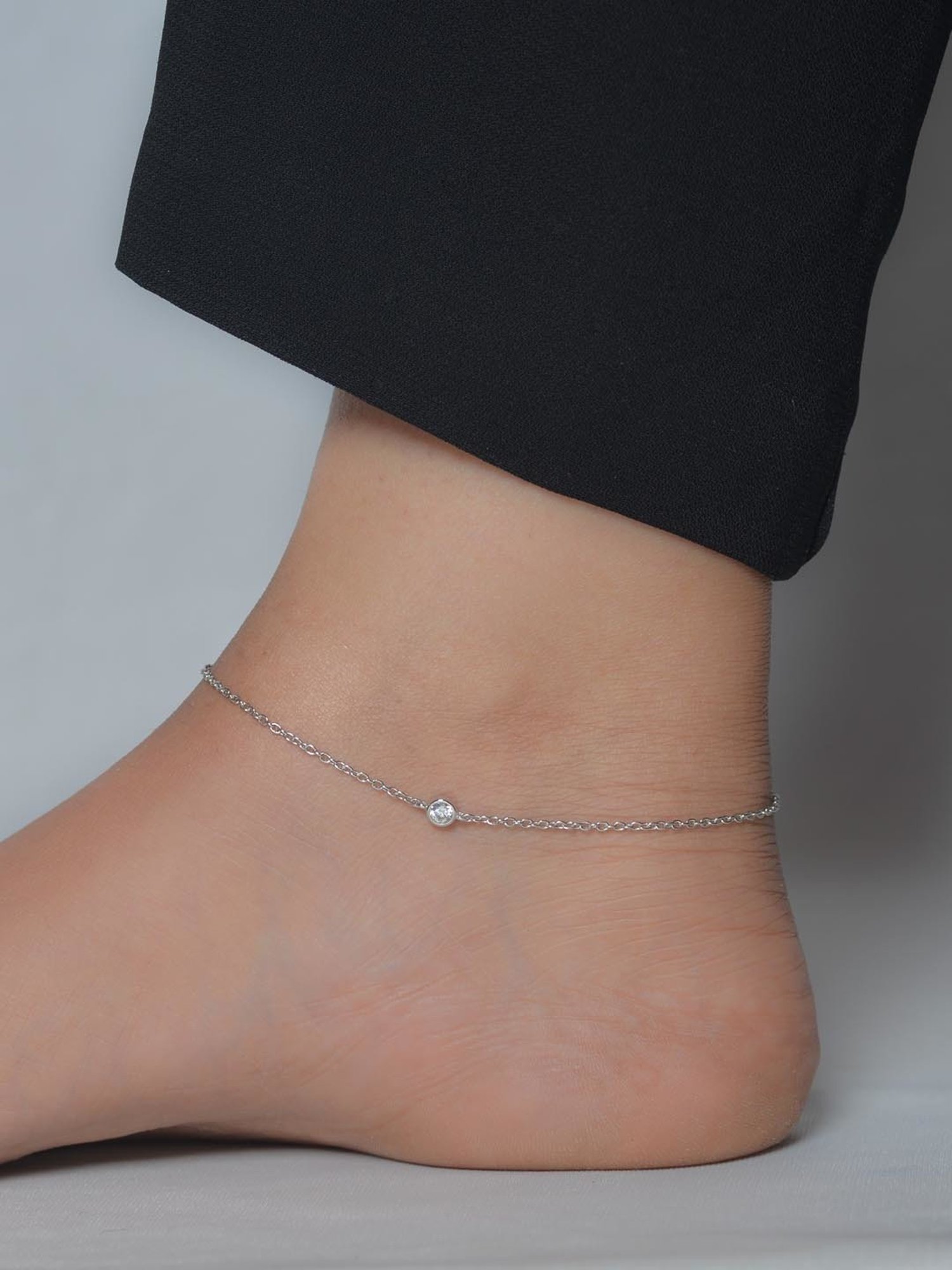 Anklet silver deals for girl