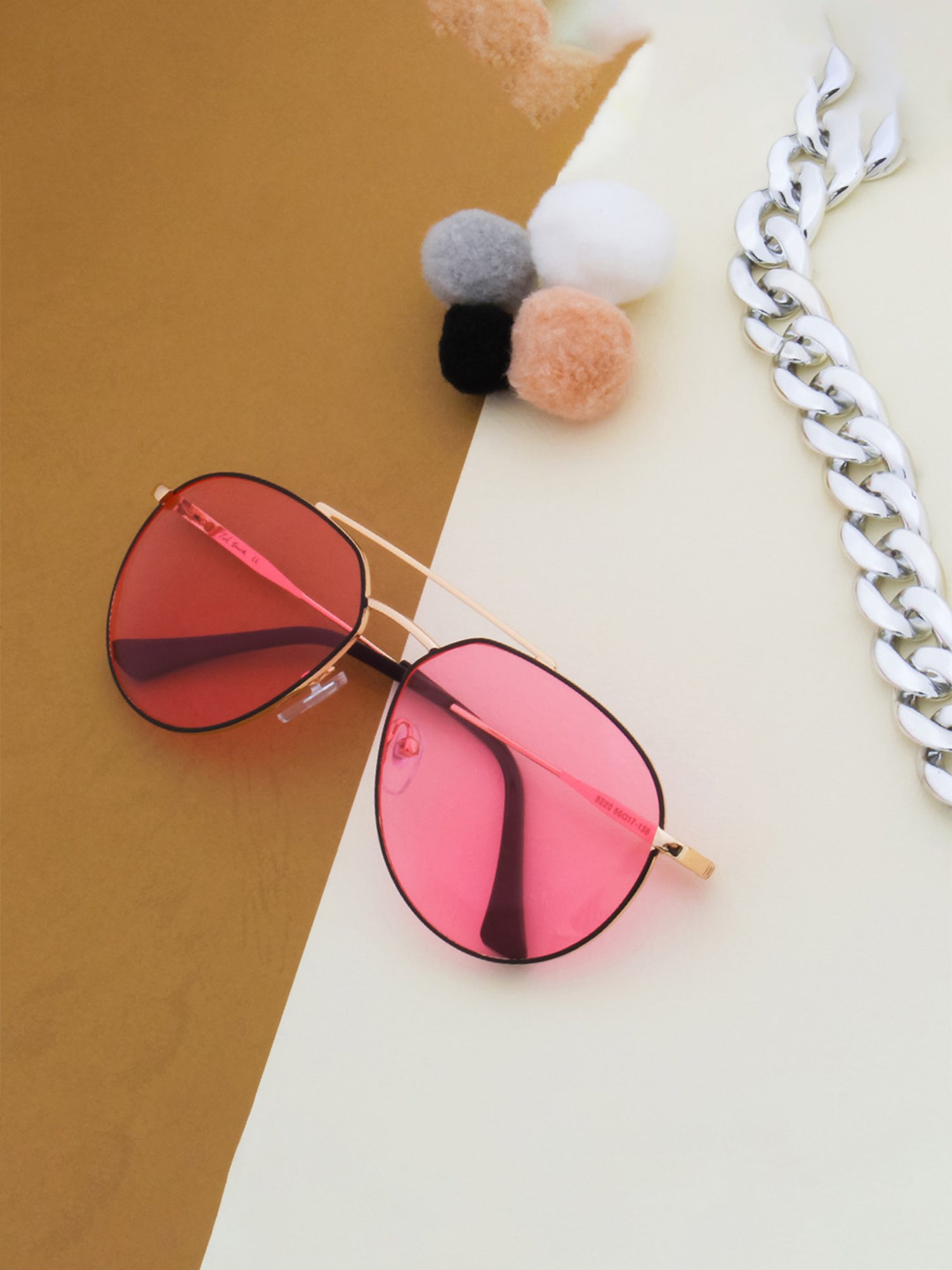 Women's pink cheap aviator sunglasses