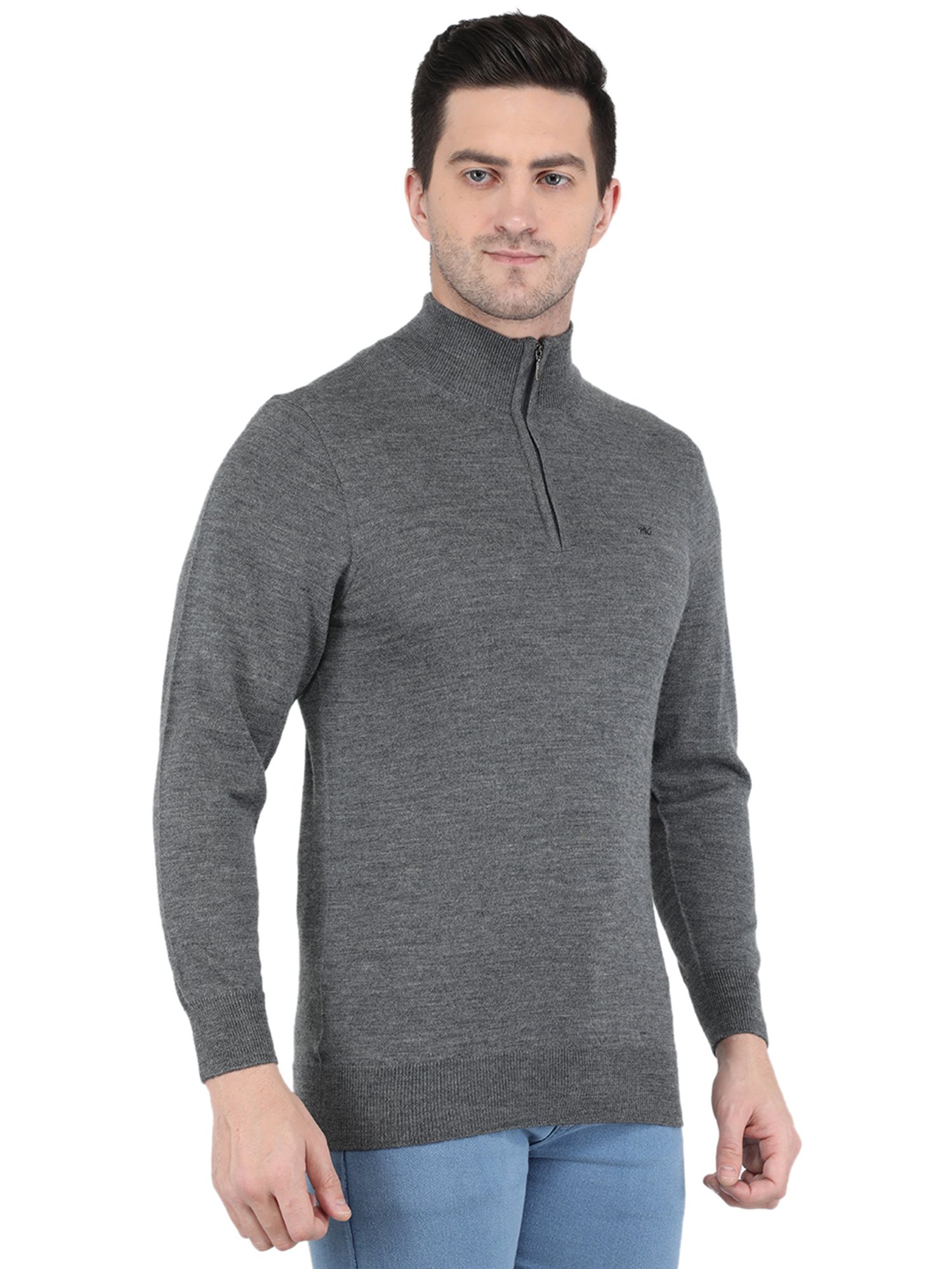 Mens funnel cheap neck pullover