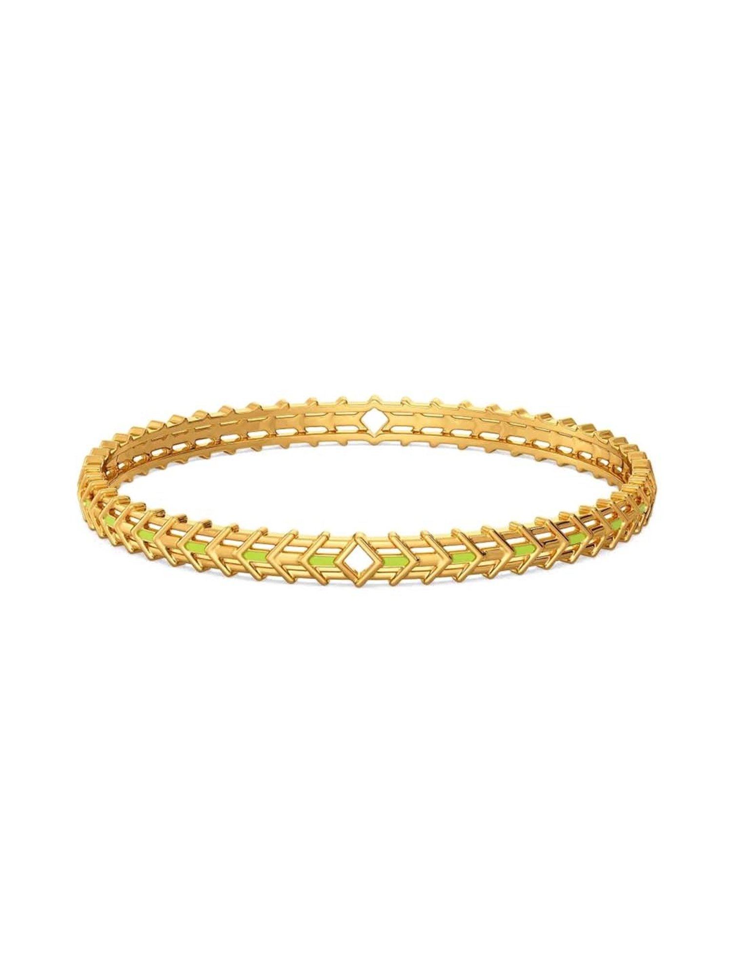 Buy Yellow Gold Bracelets & Bangles for Women by Melorra Online