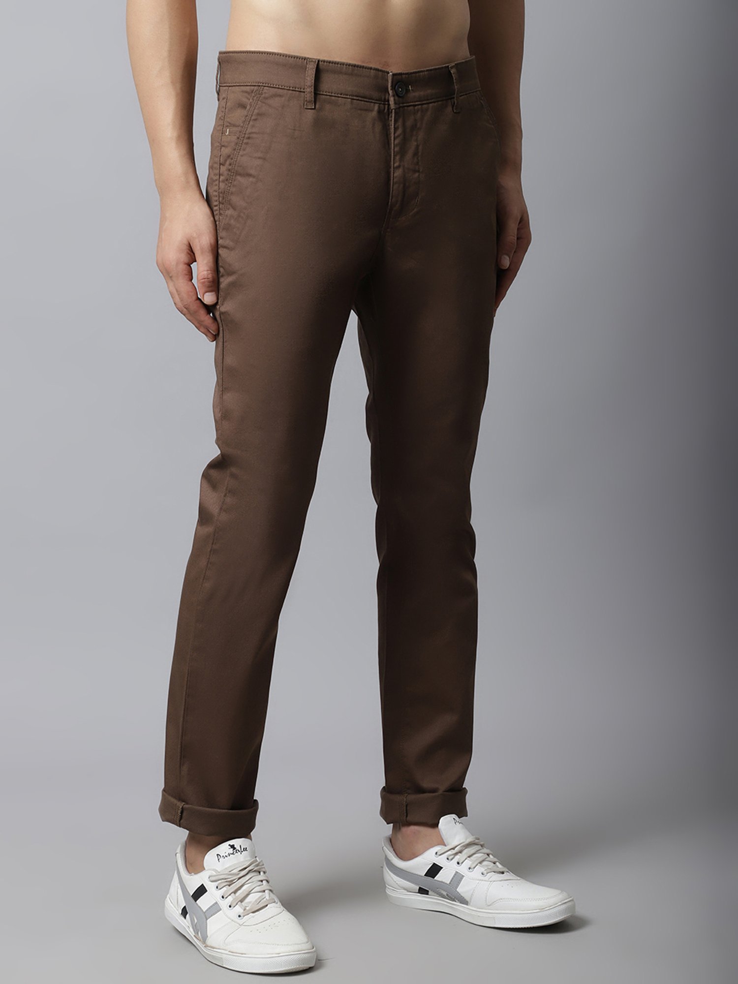 Buy Cantabil Men Grey Cotton Regular Fit Casual Trouser  (MTRC00058_LTGREY_30) at Amazon.in