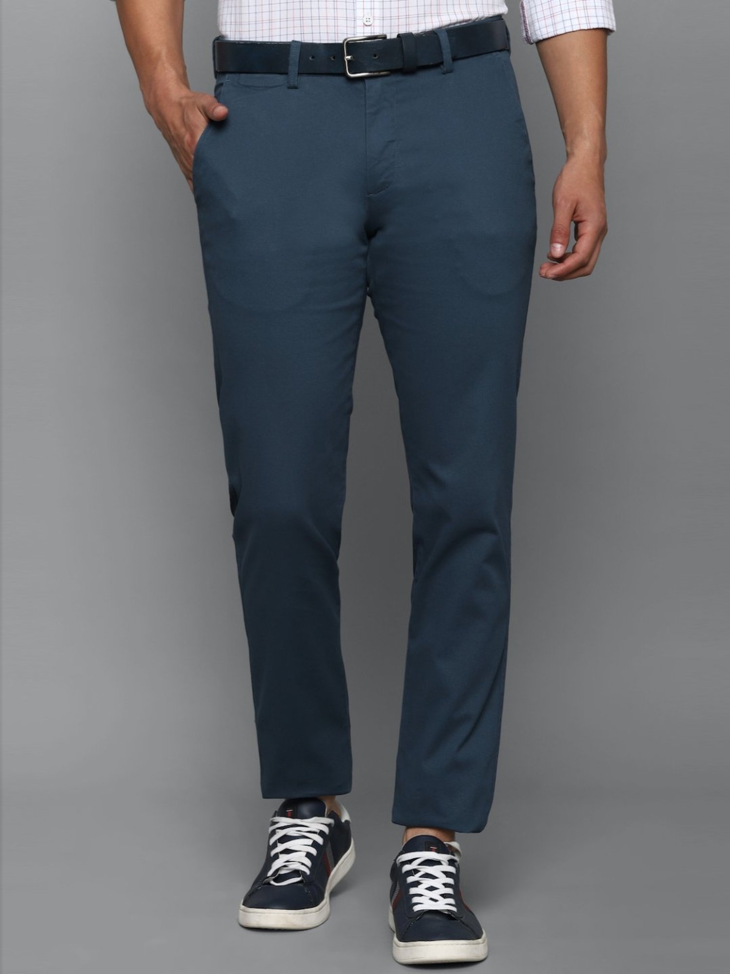 BOSS  Slimfit trousers in checked stretch cloth