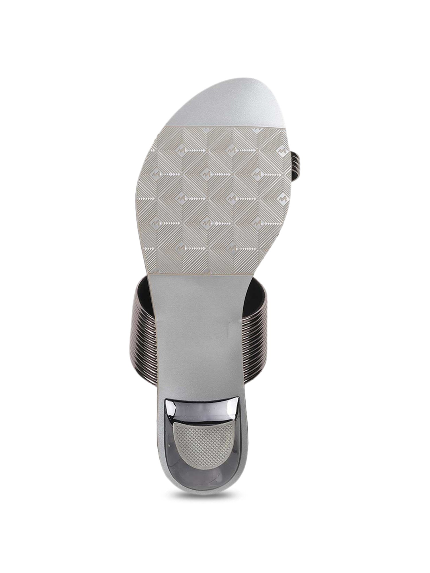 Buy Mochi Gun Metal Toe Ring Sandals for Women at Best Price @ Tata CLiQ