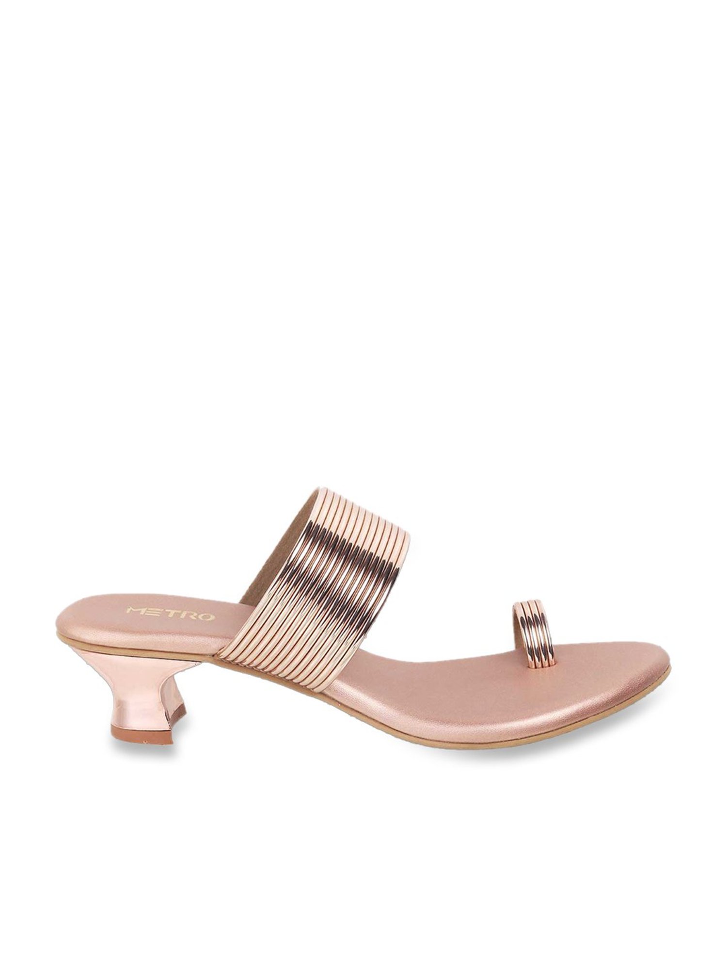 Finch Toe Ring Sandal in Rose Gold & Tan by Beek – Haven