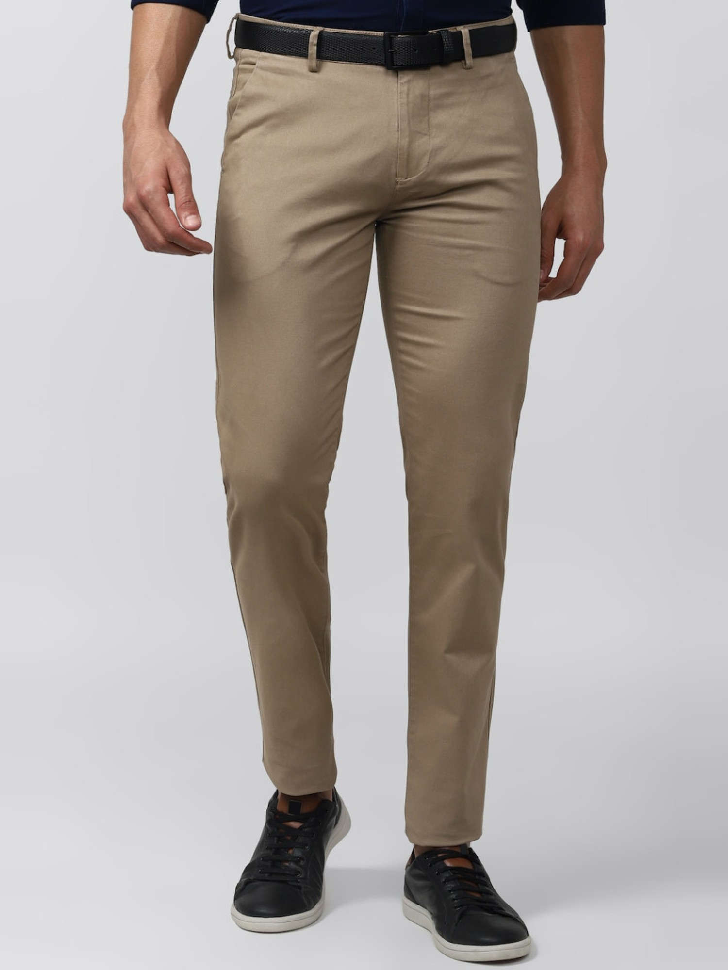 Buy Men Beige Textured Regular Fit Formal Trousers Online  39562300  Peter  England