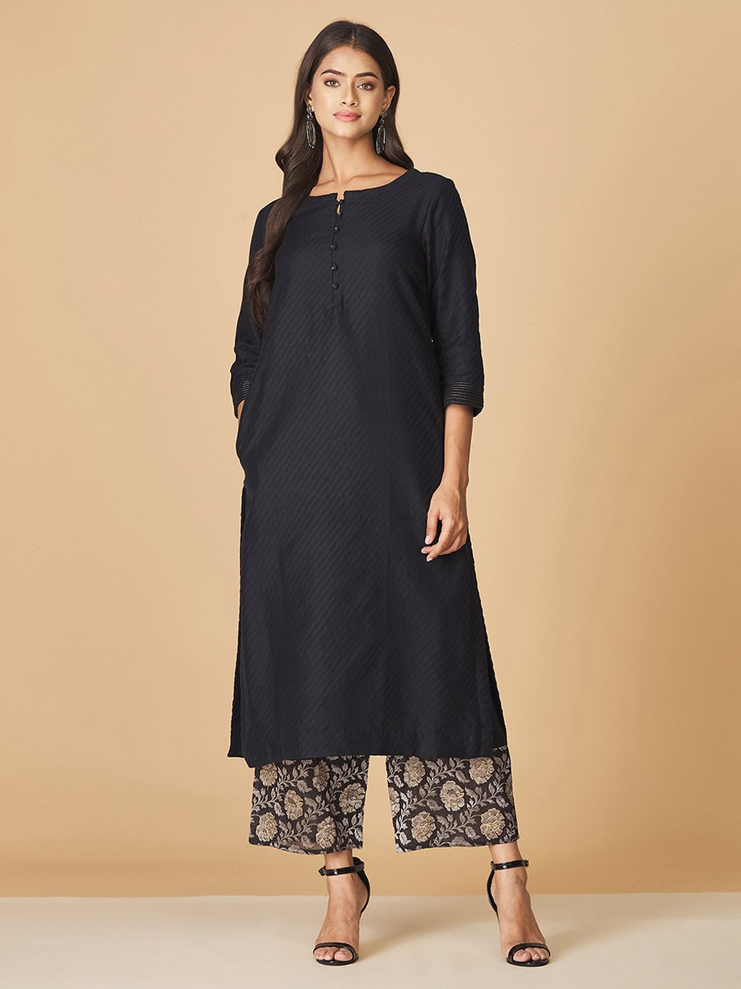 Fabindia on sale black kurta