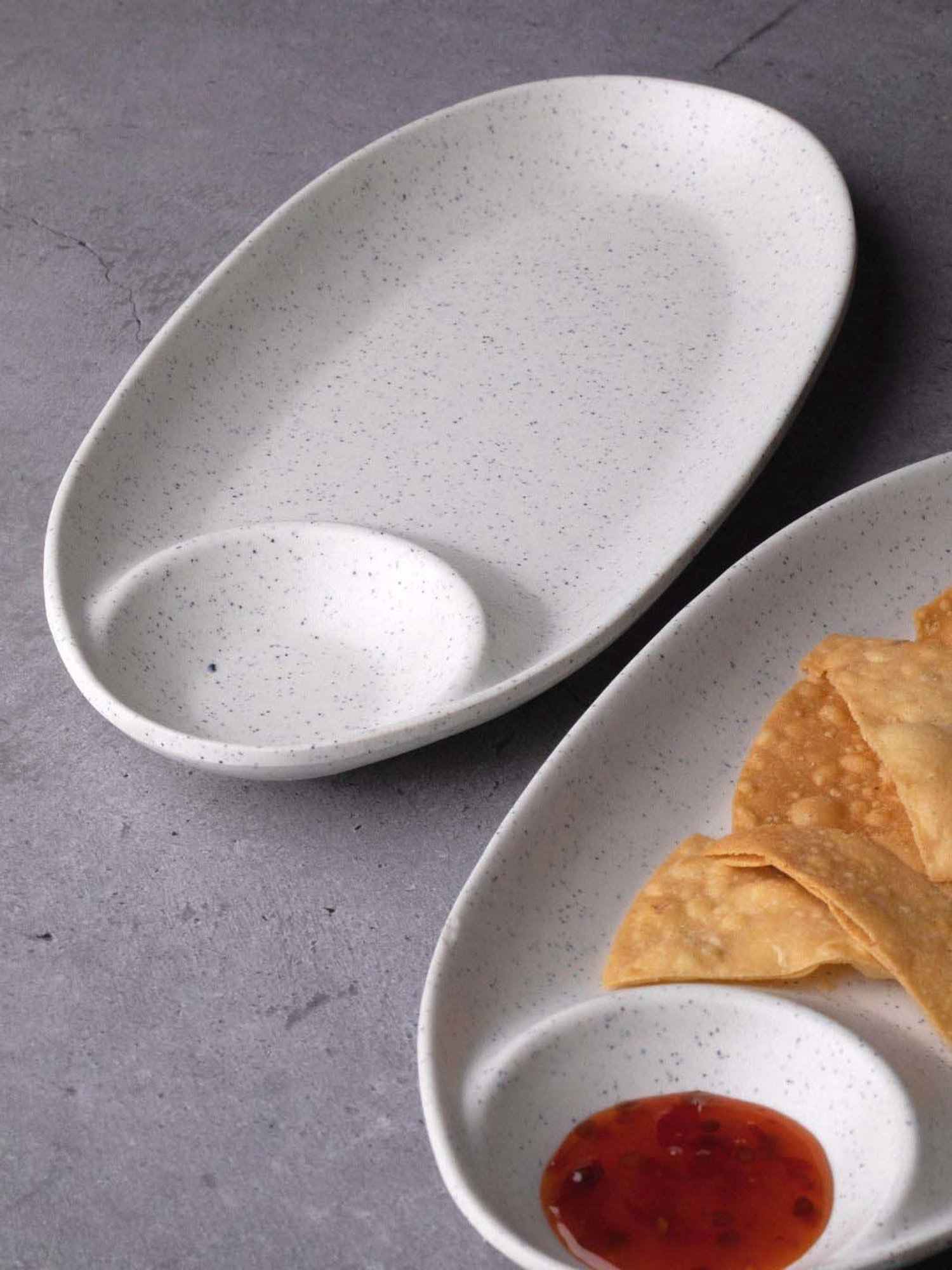 Goodhomes White Melamine Pasta Platter - Set of 2