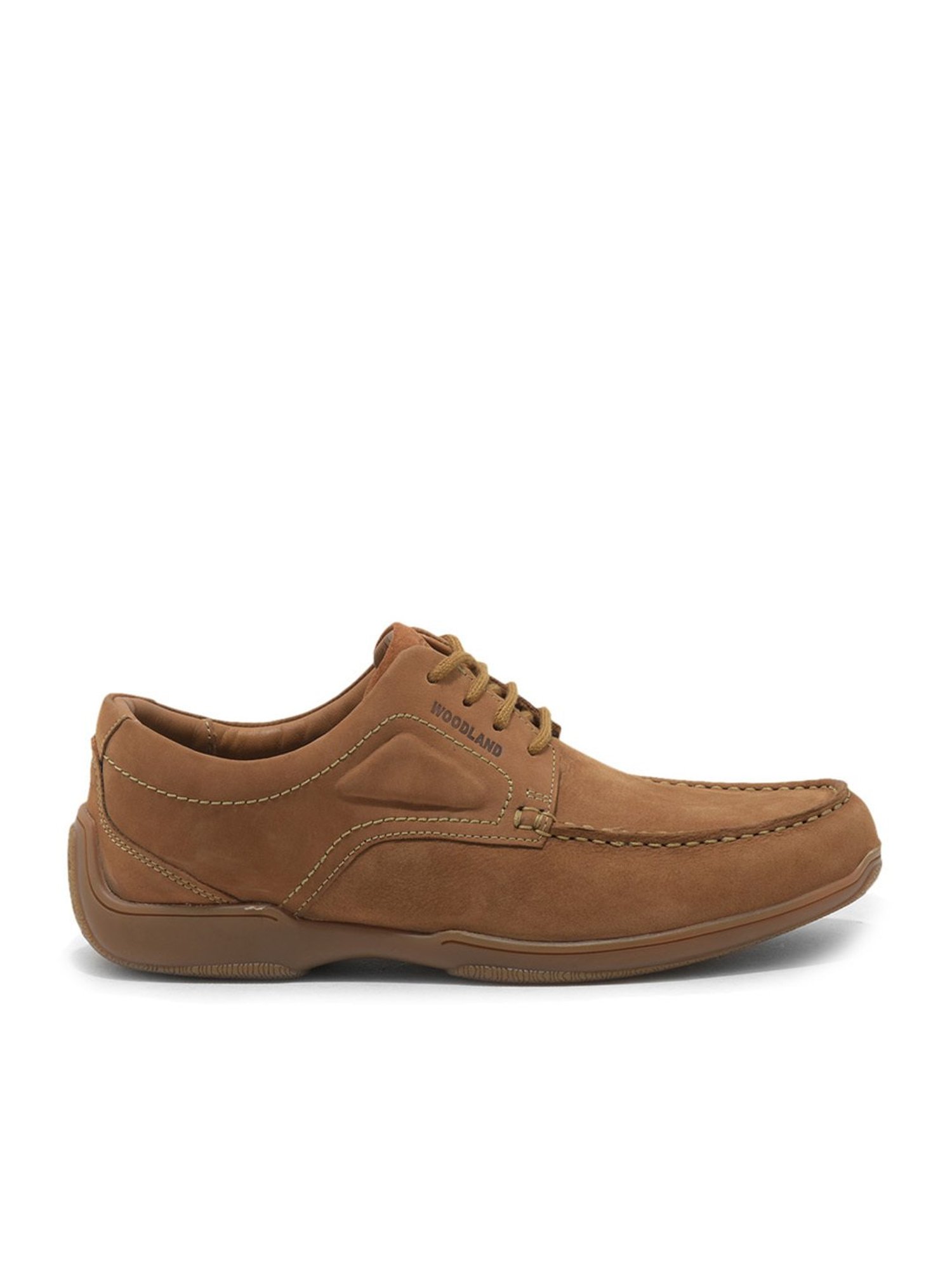 Woodland shoes are on sale made from which leather