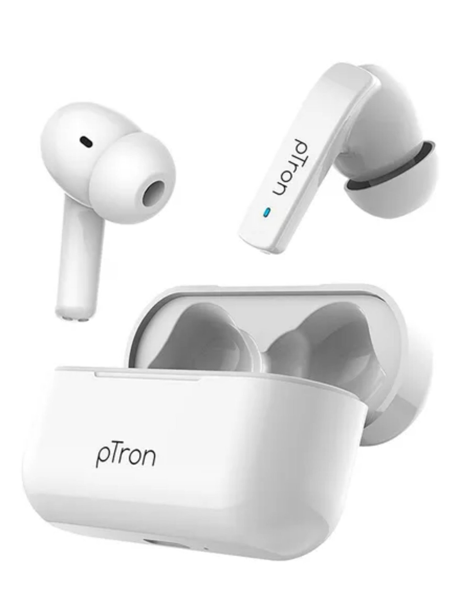 Buy PTron Basspods 992 Bluetooth 5.0 Wireless Earbuds White