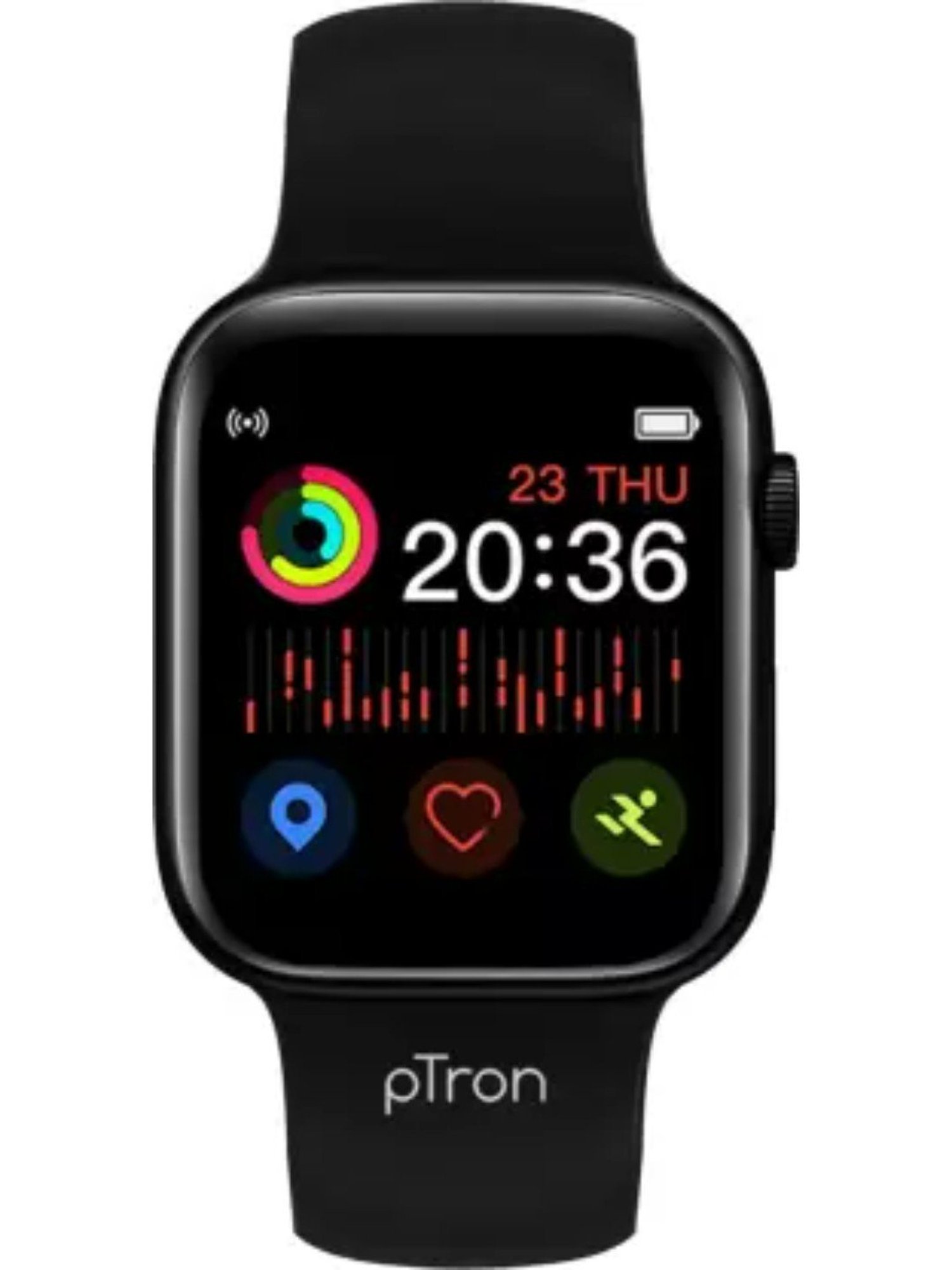 Buy PTron Pulsefit P261 Smartwatch (Black) Online At Best Price @ Tata CLiQ