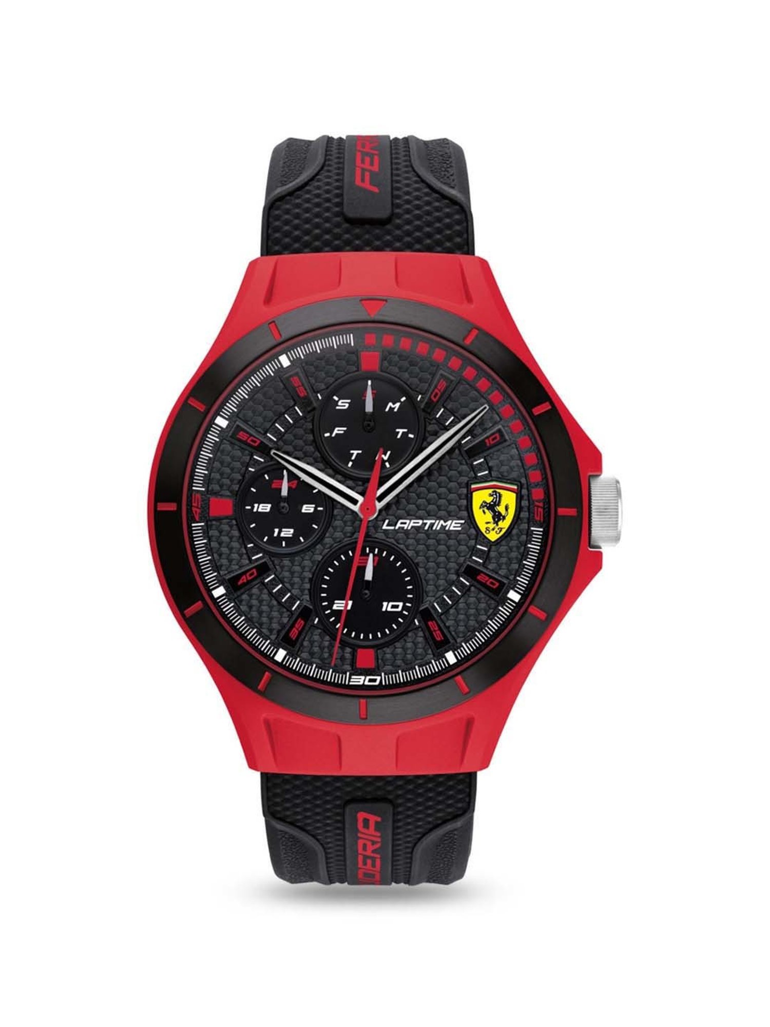 Ferrari M2621A レッド Buy Ferrari 0830862 Lap Time Analog Watch for Men at Best Price