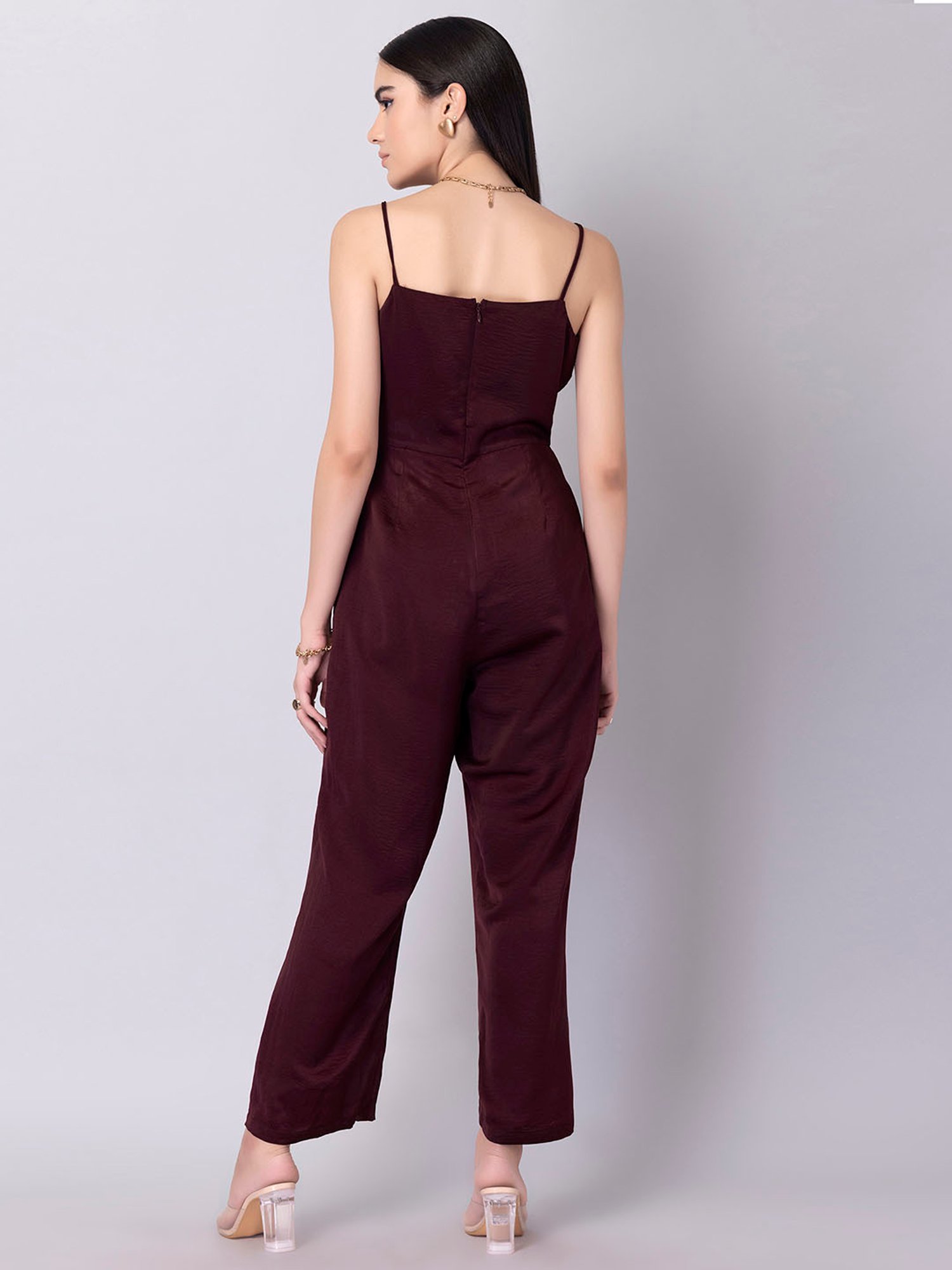 Buy Women Teal Strappy Cold Shoulder Jumpsuit - Jumpsuits Online India -  FabAlley