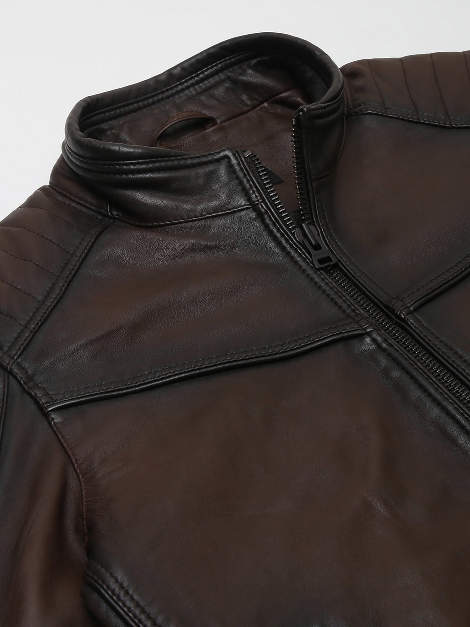 Buy Mens-Biker-Leather-Jacket (Large) at Amazon.in