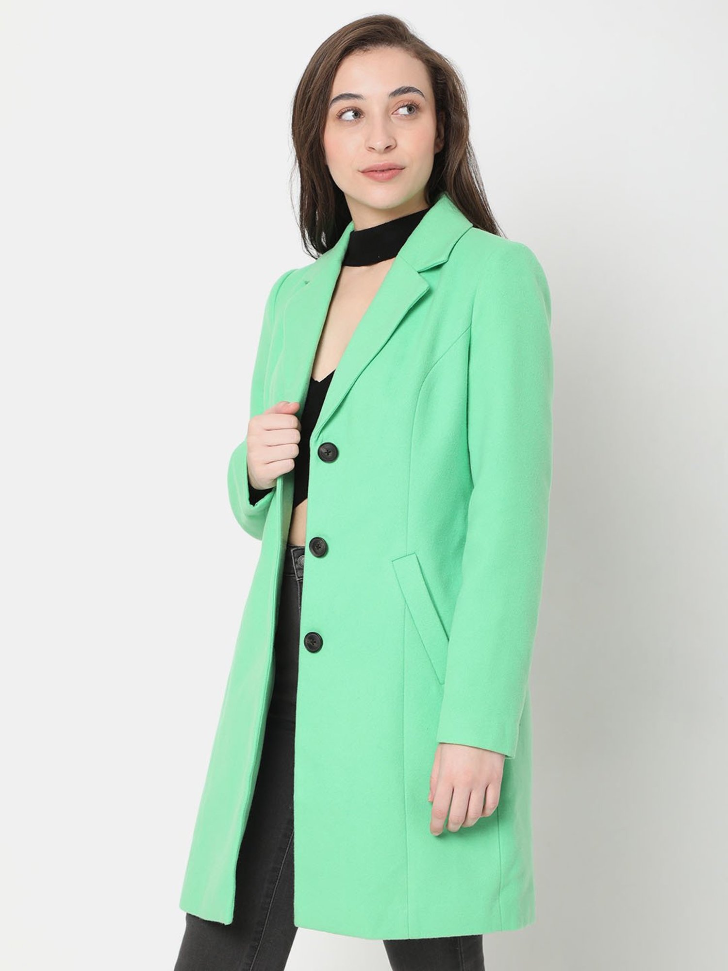 Mint color outlet coat