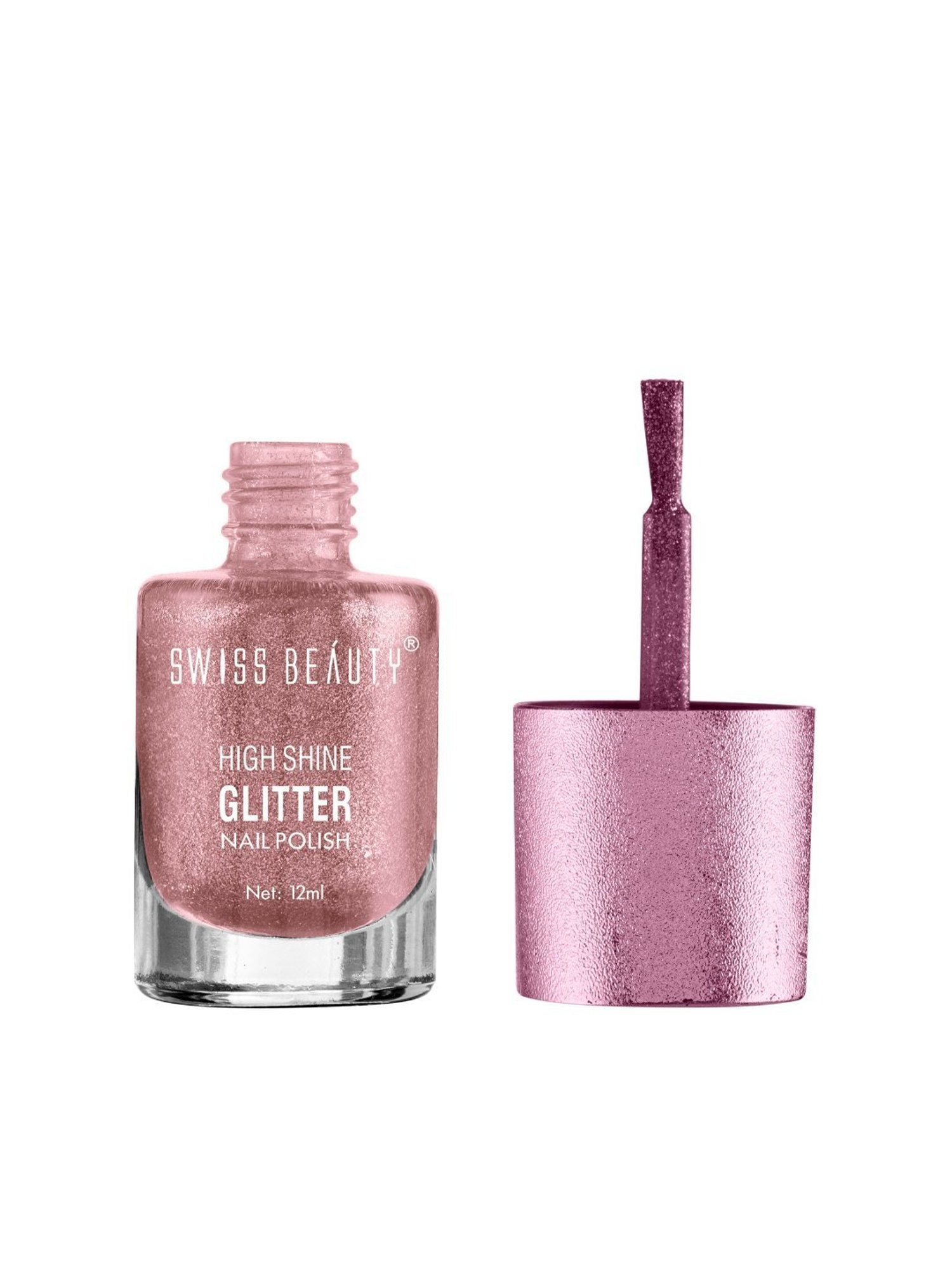 Buy Swiss Beauty High Shine Glitter Nail Polish - Long-Lasting, Highly  Pigmented Online at Best Price of Rs 126.65 - bigbasket