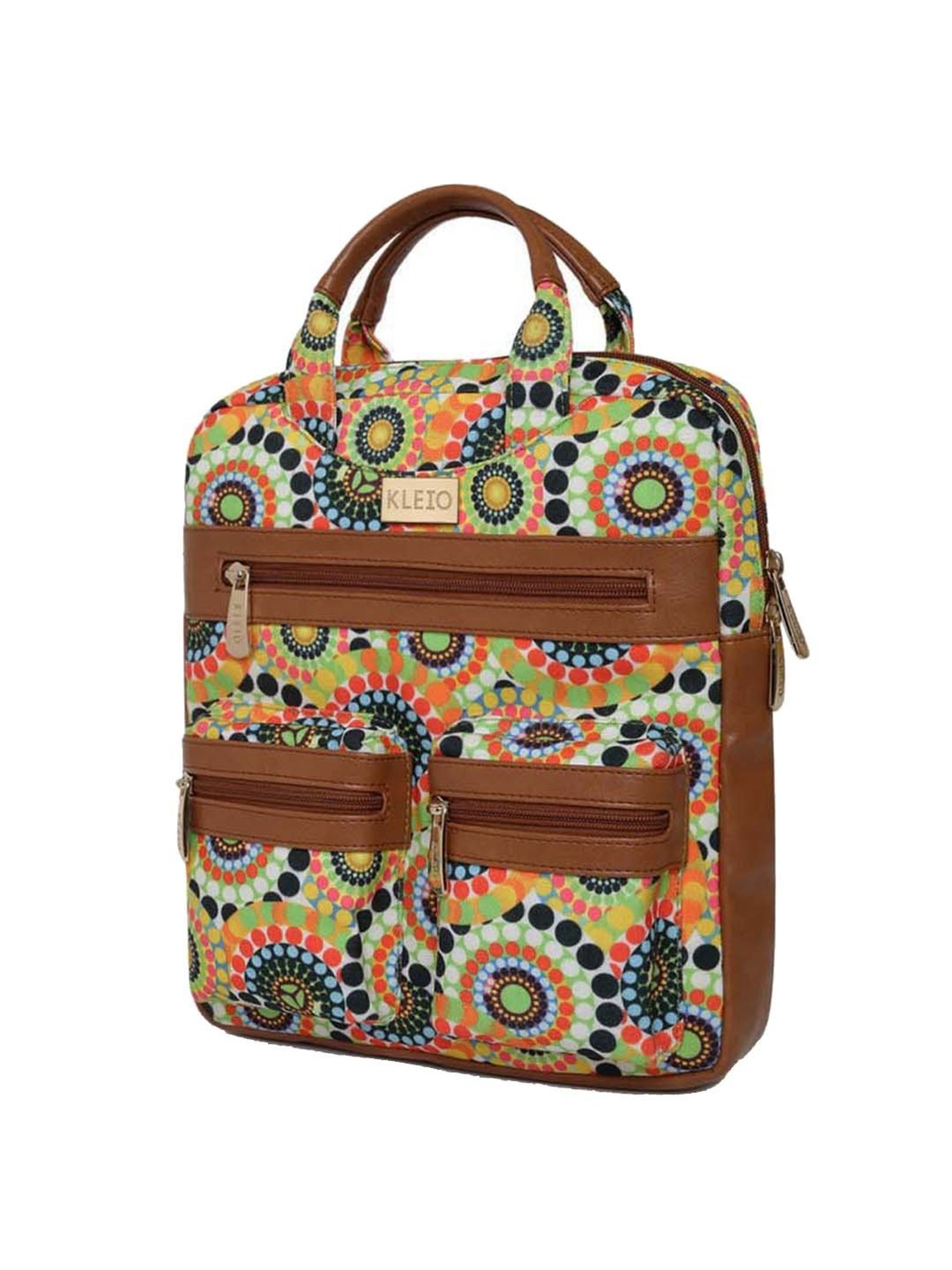 KLEIO Women's Spacious Backpack Hand Bag, Gold : : Bags