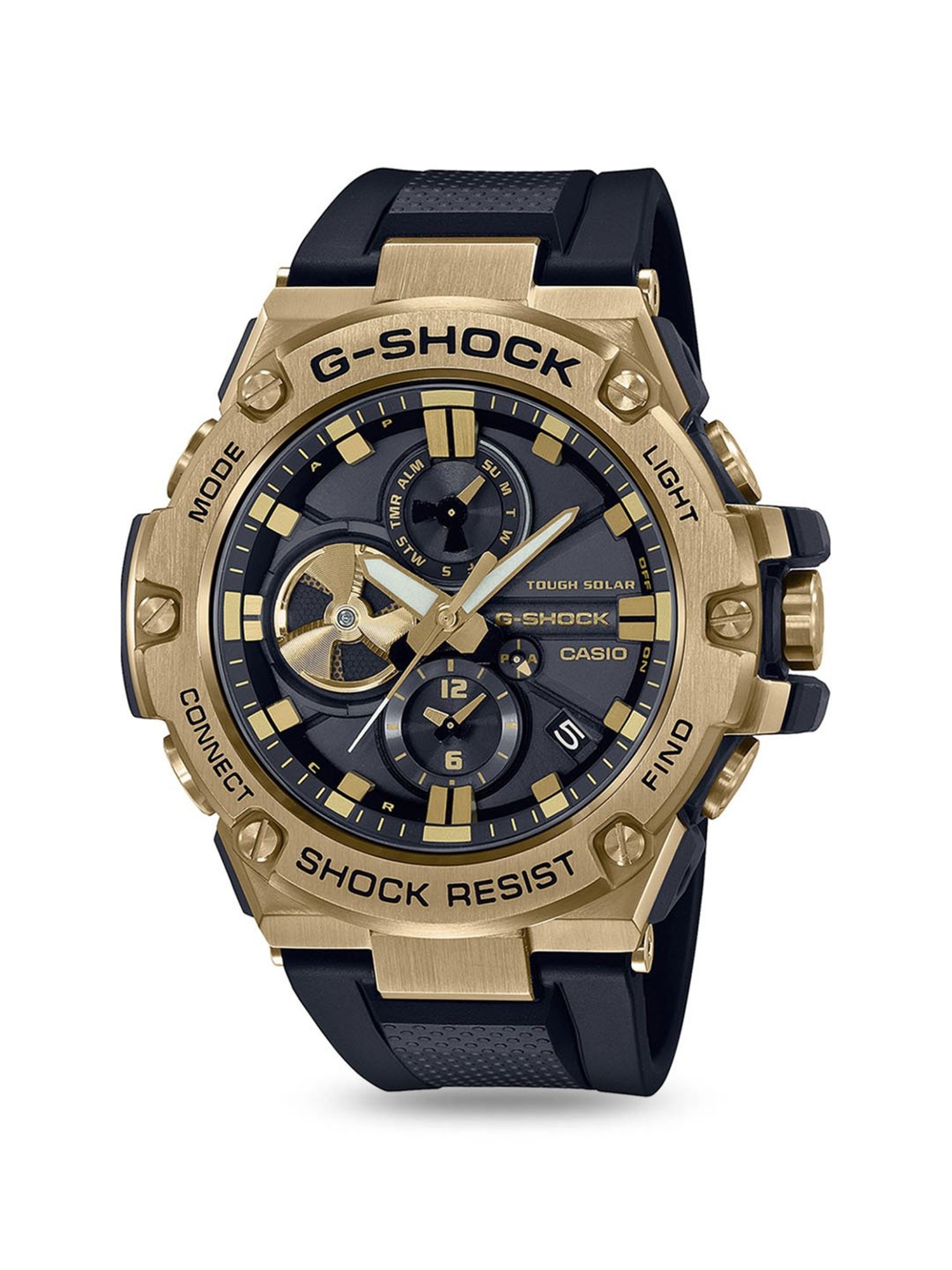 Casio Men's Watch G-Shock GST-210B Rose Gold Black Resin Analog Digital  5475 | Watches for men, Casio, G shock