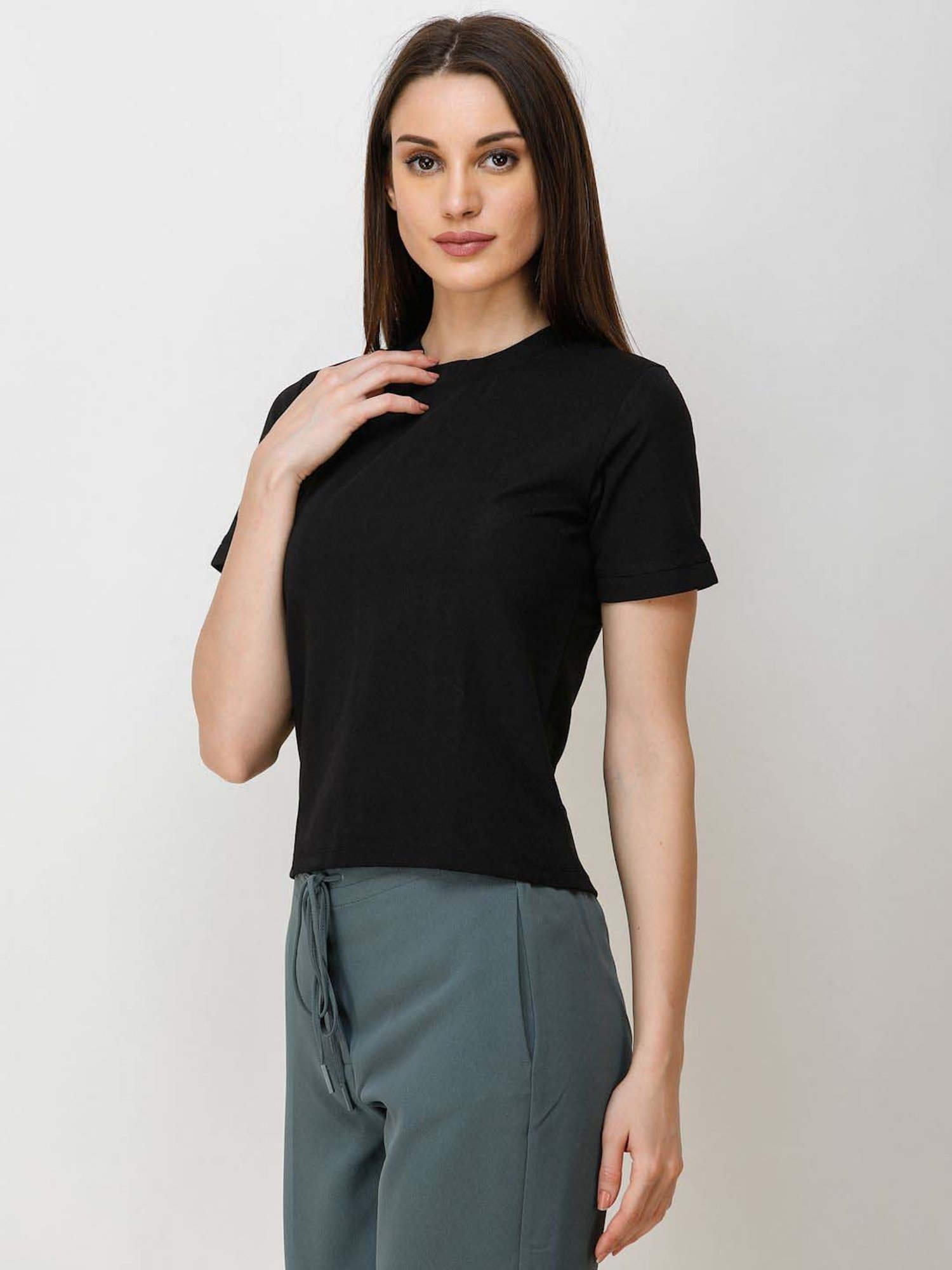 Summer Womens Short Sleeve Tops,Something for 1 Dollar,Deals of The Day  Deals Today,Early Access Sale,$10 and Under Items,Return Items,Item Under  10 Black at  Women's Clothing store