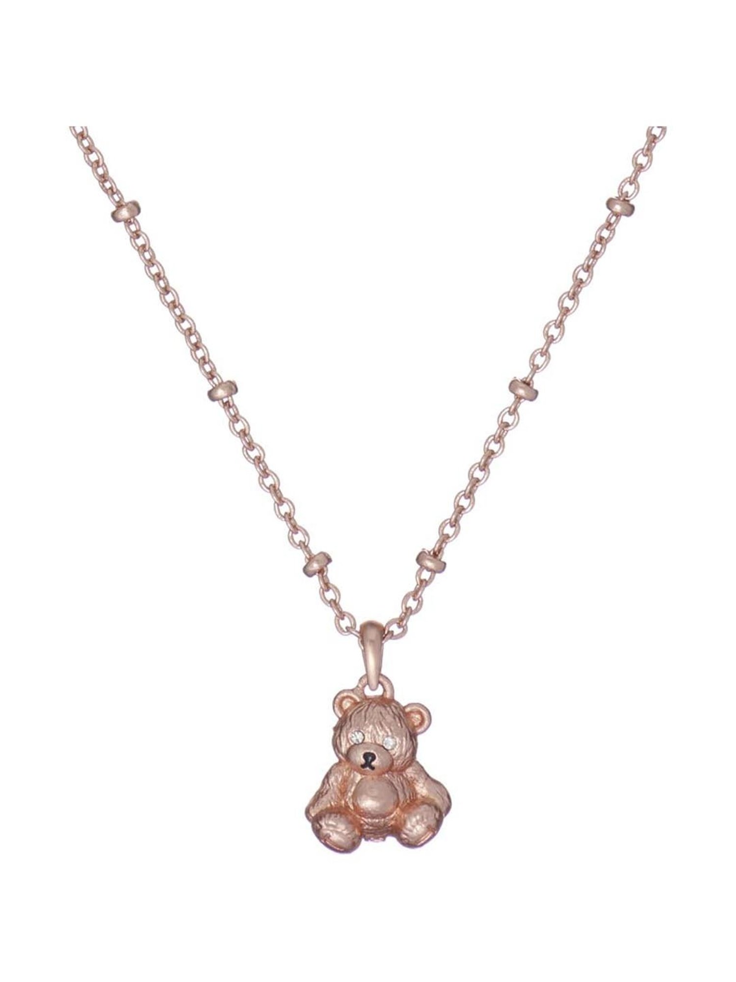 Stainless Steel Casting Jewelry Cute Teddy Bear Pendant Necklace - China  Stainless Steel Necklace and Fashion Necklace price | Made-in-China.com
