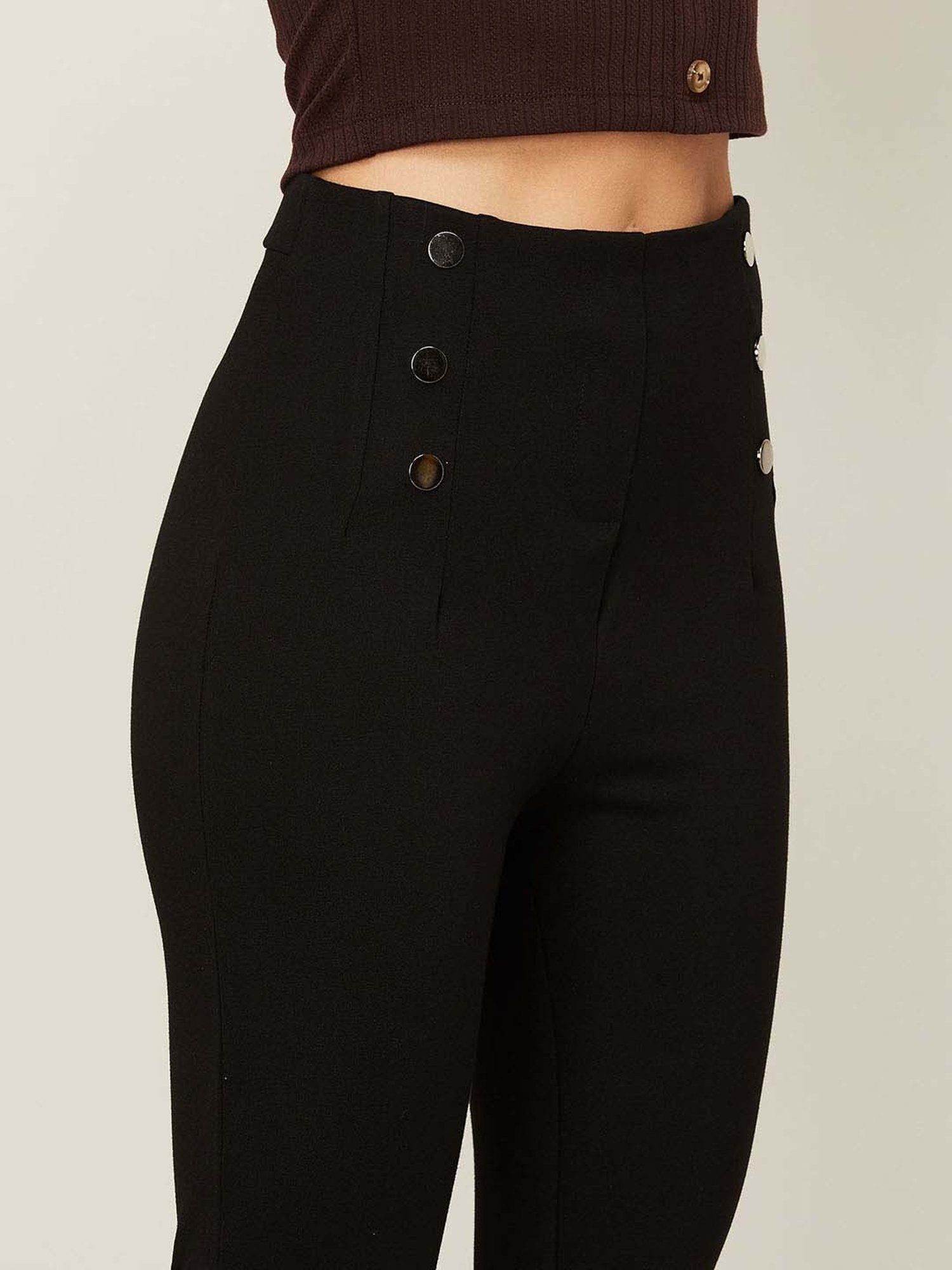 Ginger by Lifestyle Black Mid Rise Pants