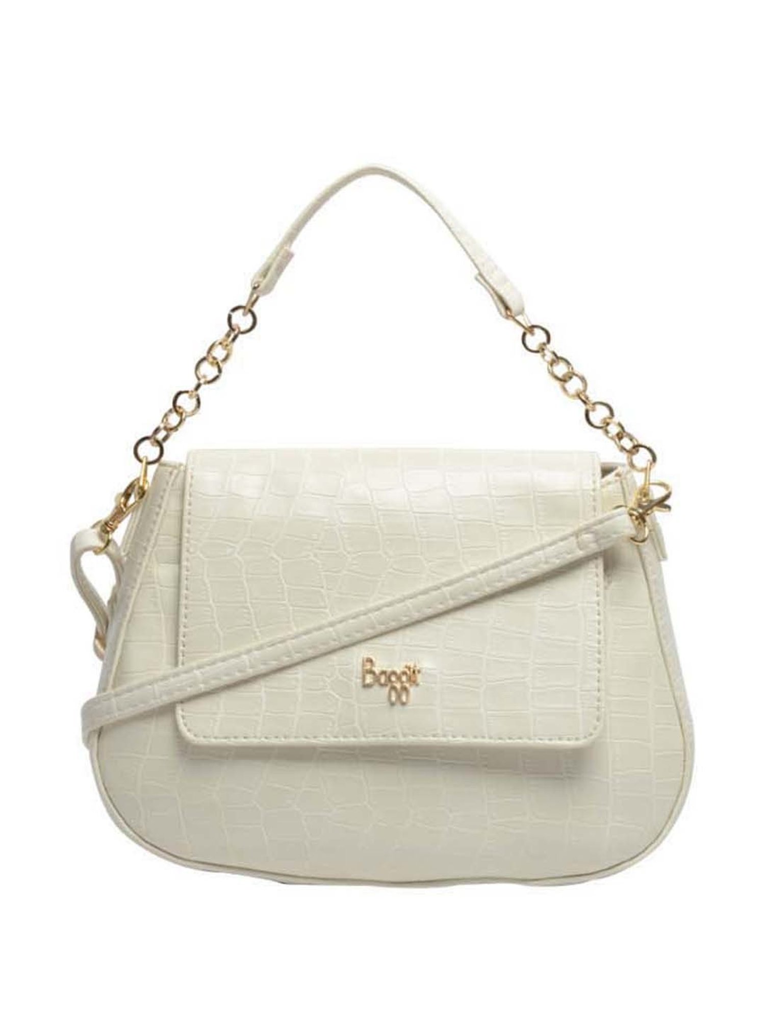 White colour sling discount bag