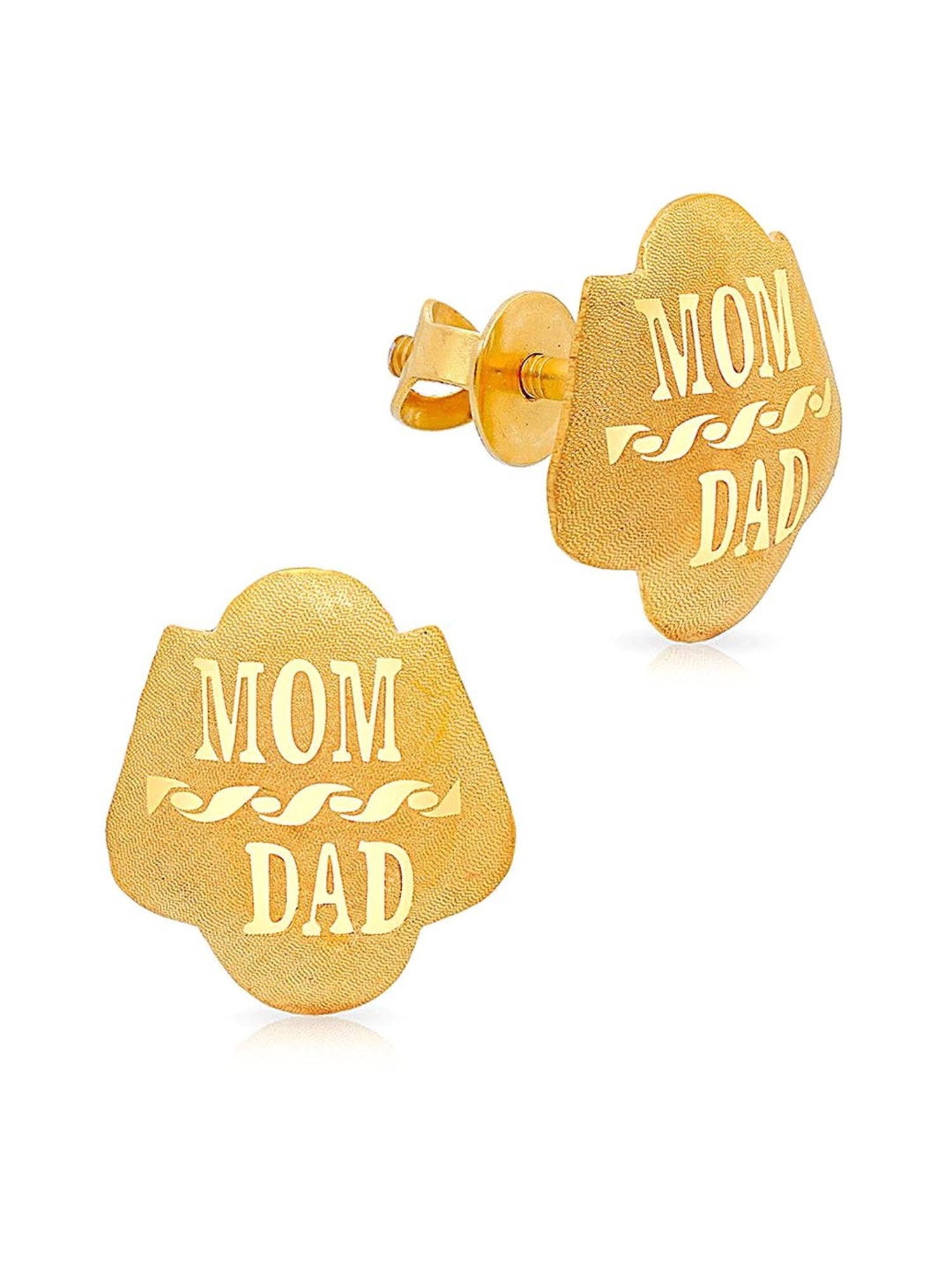 Mom heart earrings gold-filled earrings – Raf Rossi Gold Plated