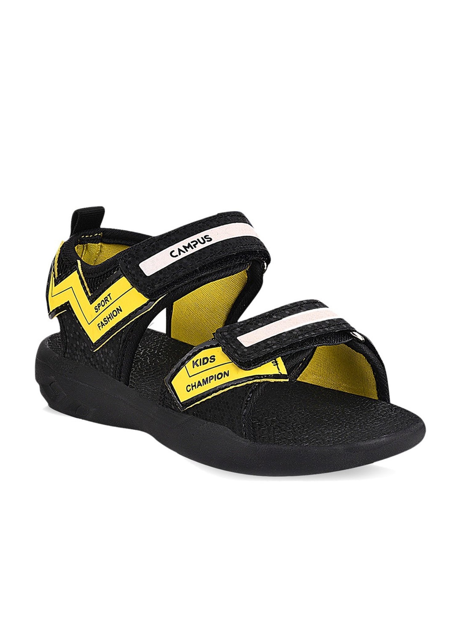 Campus Kids Navy & Yellow Floater Sandals - Price History