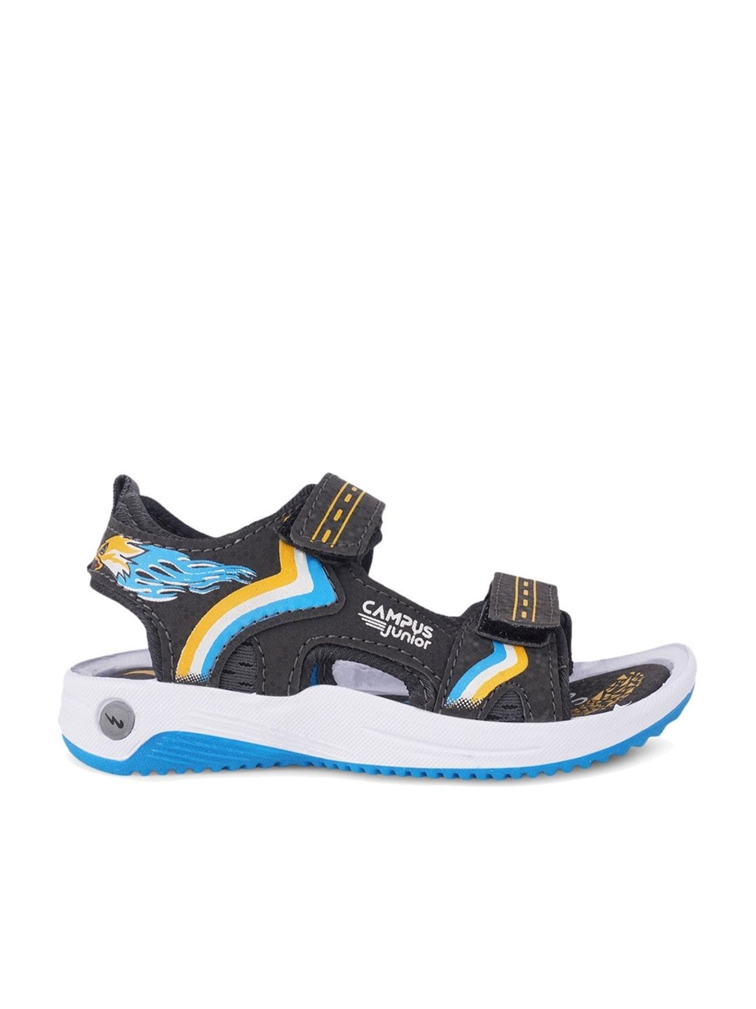 Buy Campus Kids Grey Blue Floater Sandals for Boys at Best Price