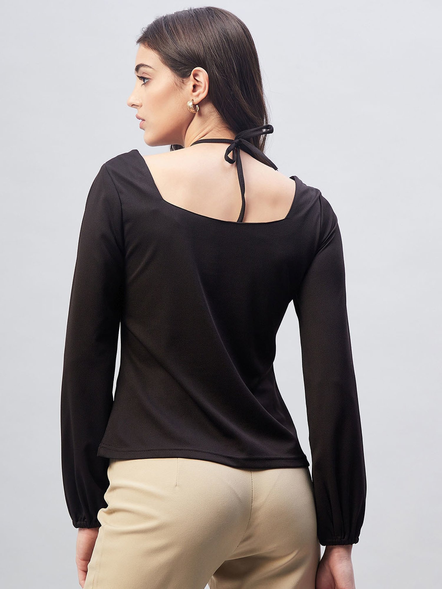 Buy Marie Claire Black Regular Fit Top for Women Online @ Tata CLiQ