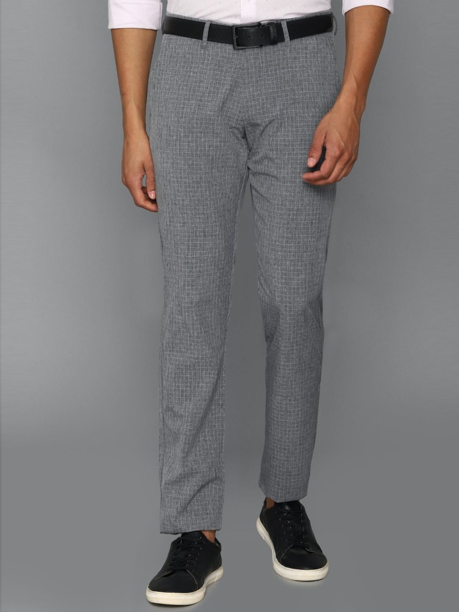 Buy Allen Solly Men Geometric Printed Slim Fit Trousers  Trousers for Men  23146660  Myntra