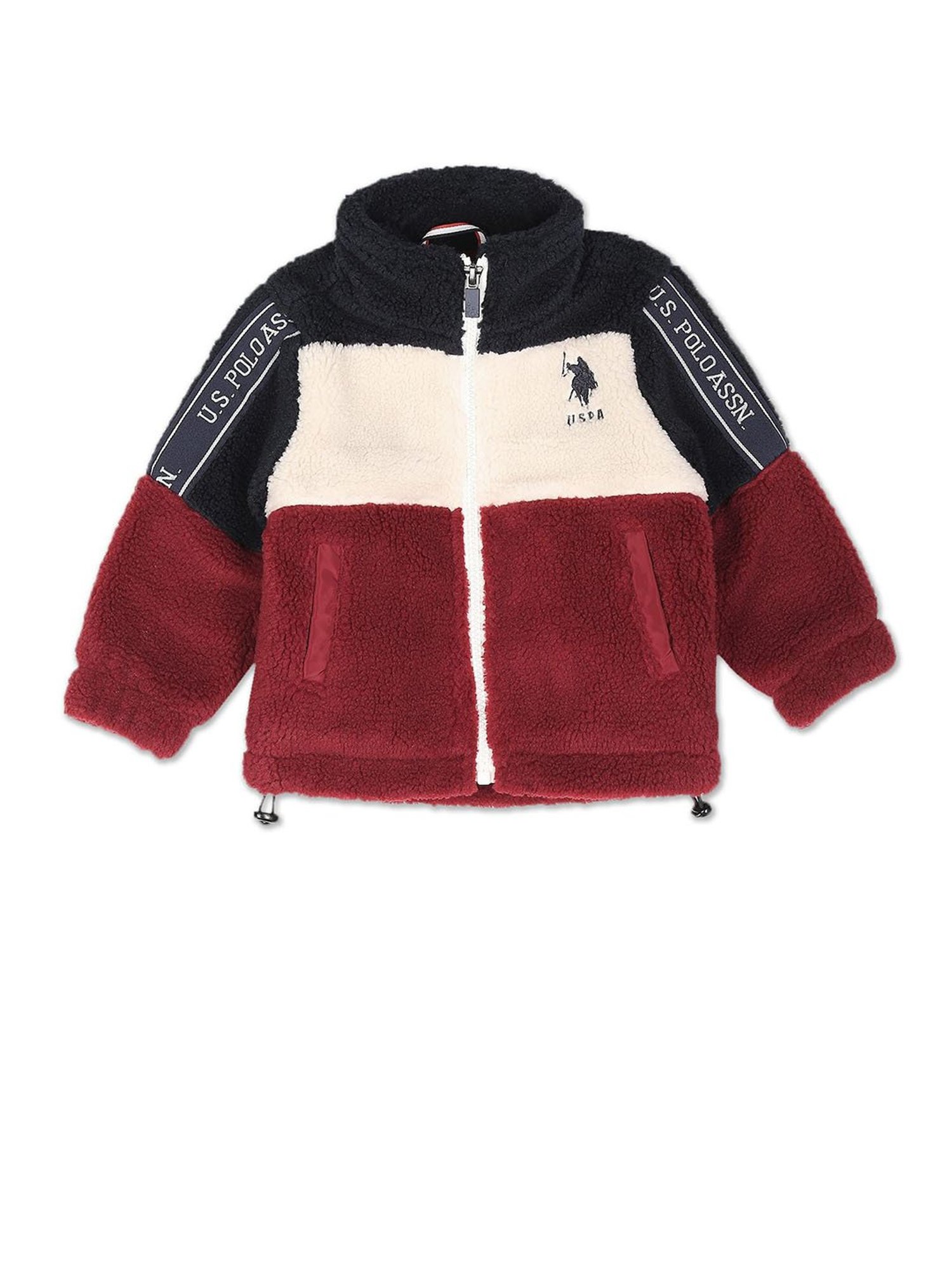 U.S. POLO ASSN. Full Sleeve Self Design Boys Jacket - Buy U.S. POLO ASSN.  Full Sleeve Self Design Boys Jacket Online at Best Prices in India |  Flipkart.com