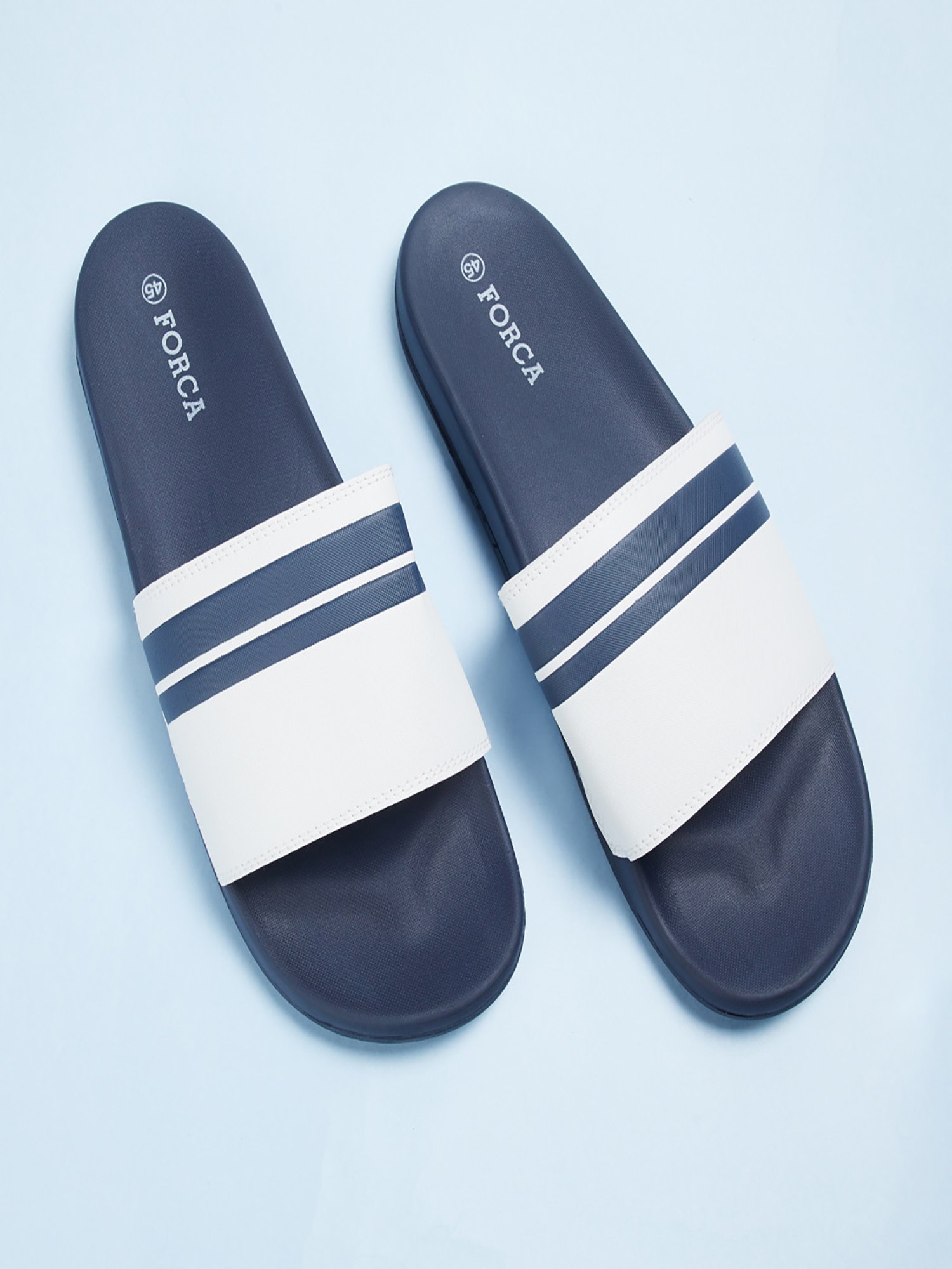 Buy Forca by Lifestyle Men s White Slides for Men at Best Price