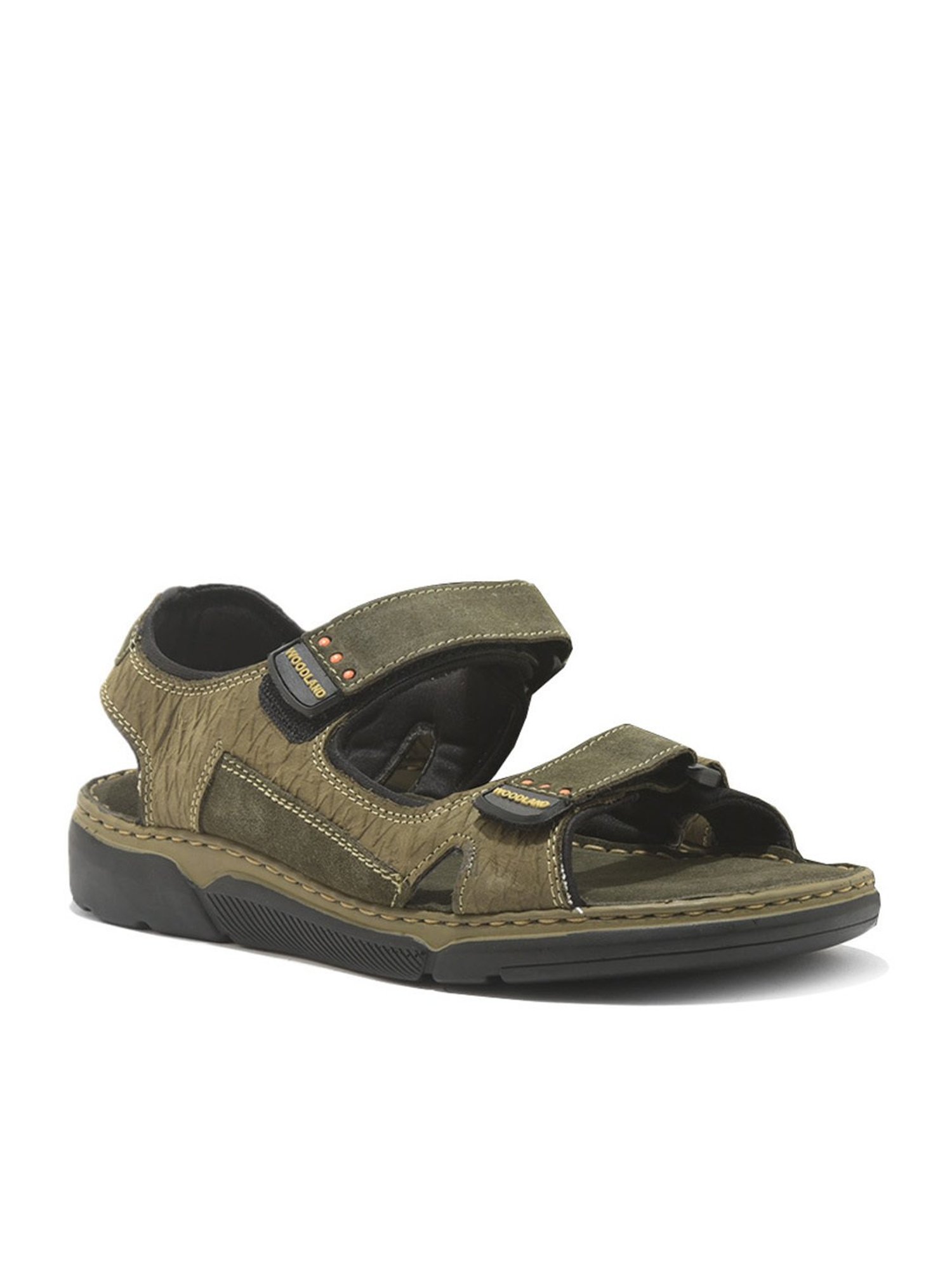 Buy Woodland Men Brown Leather Shoe Style Sandals - Sandals for Men 2333981  | Myntra