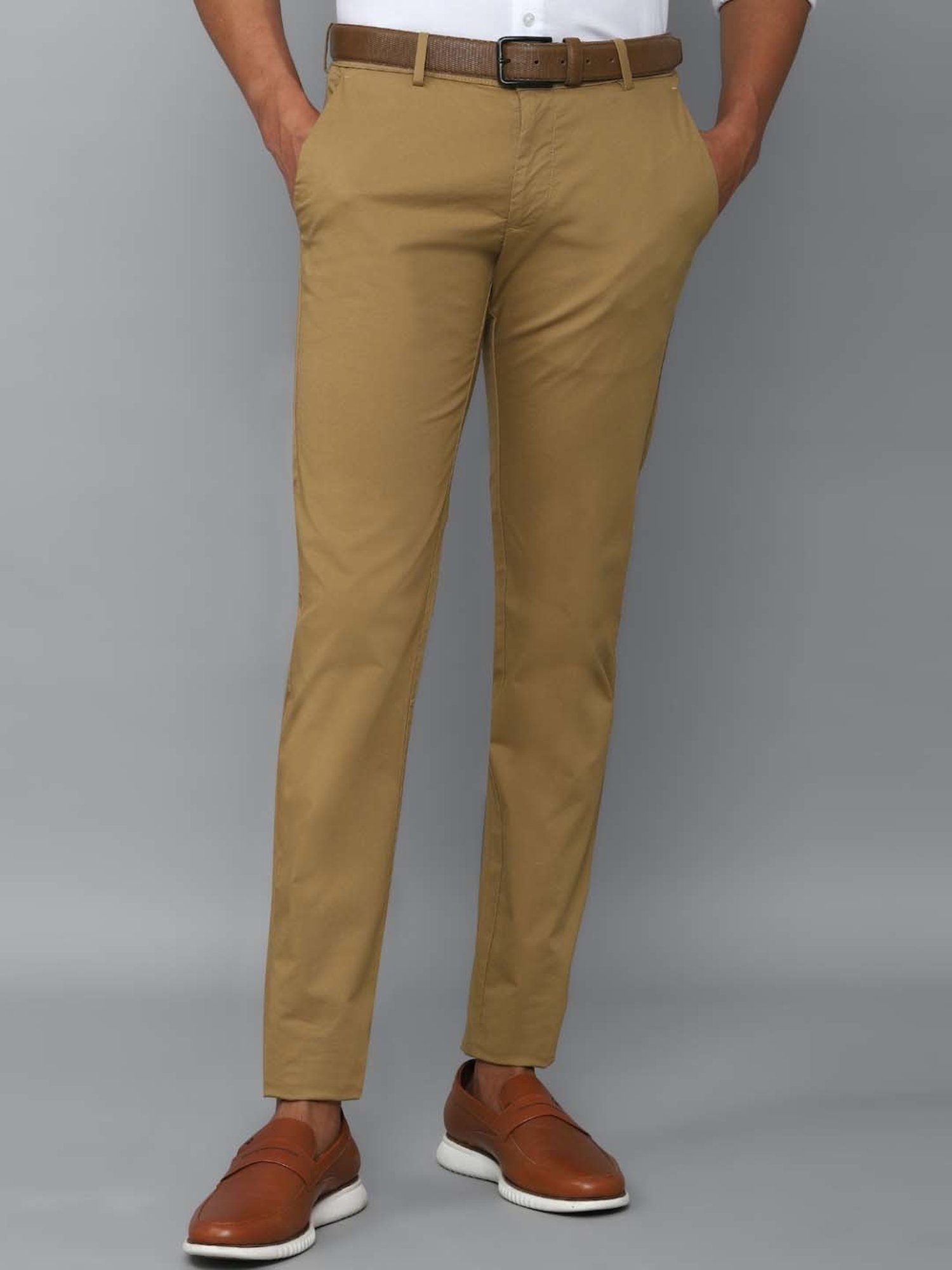 Allen Solly Trousers and Pants  Buy Allen Solly Pink Solid Trousers Set  of 2 Online  Nykaa Fashion