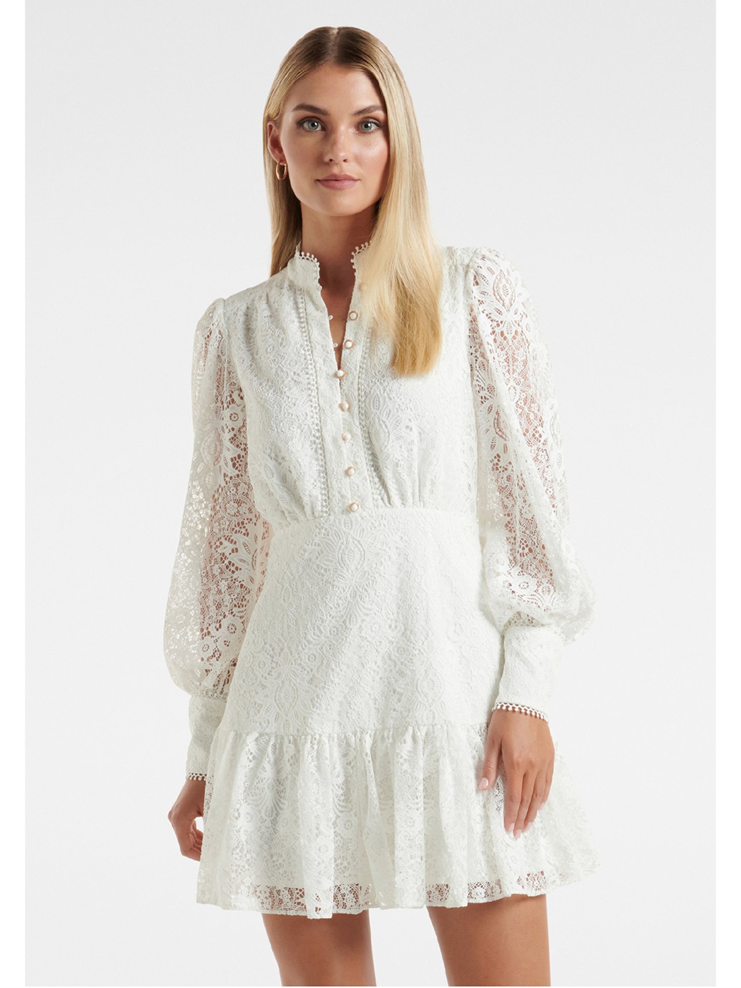 Buy Forever New White Lace A Line Dress for Women's Online @ Tata CLiQ