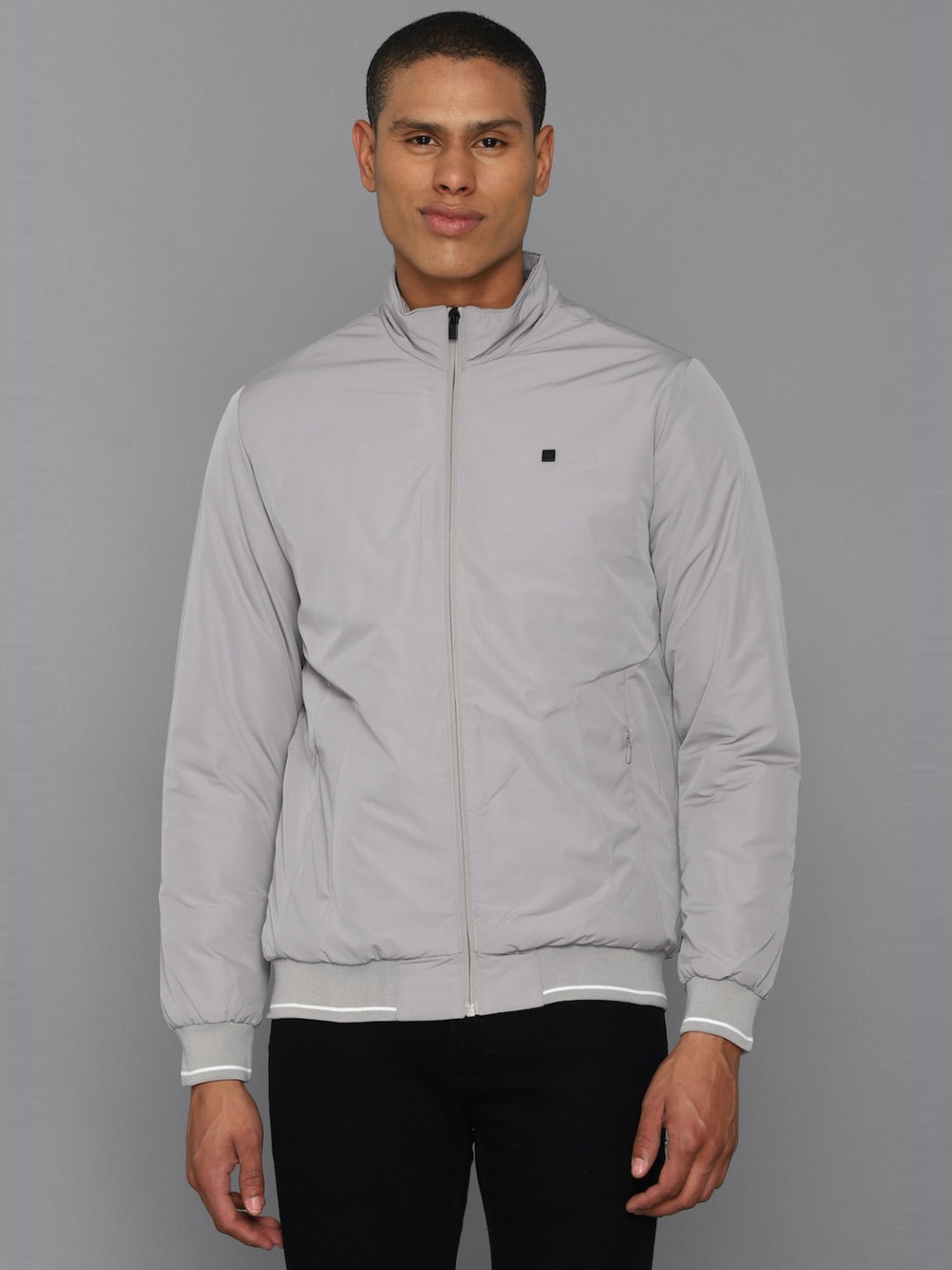 Buy Allen Solly Grey Regular Fit Jacket for Mens Online @ Tata CLiQ