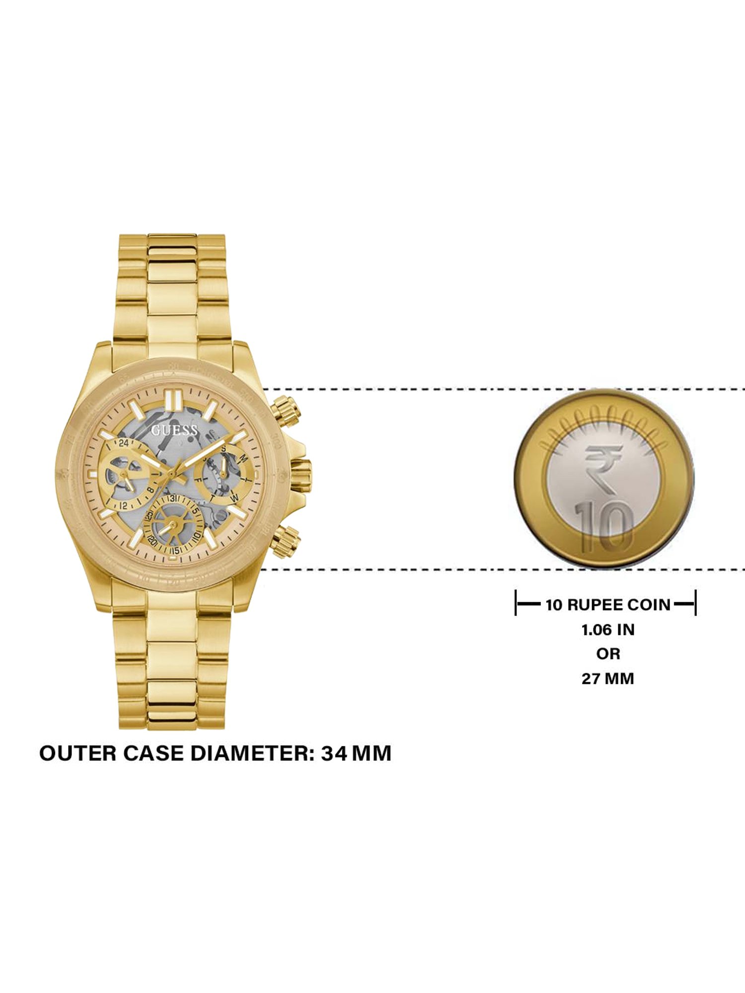 Guess Watches CLEAR CUT LADIES DRESS Watch Rose Gold-GW0284L1 Online at  Best Price|watchbrand.in