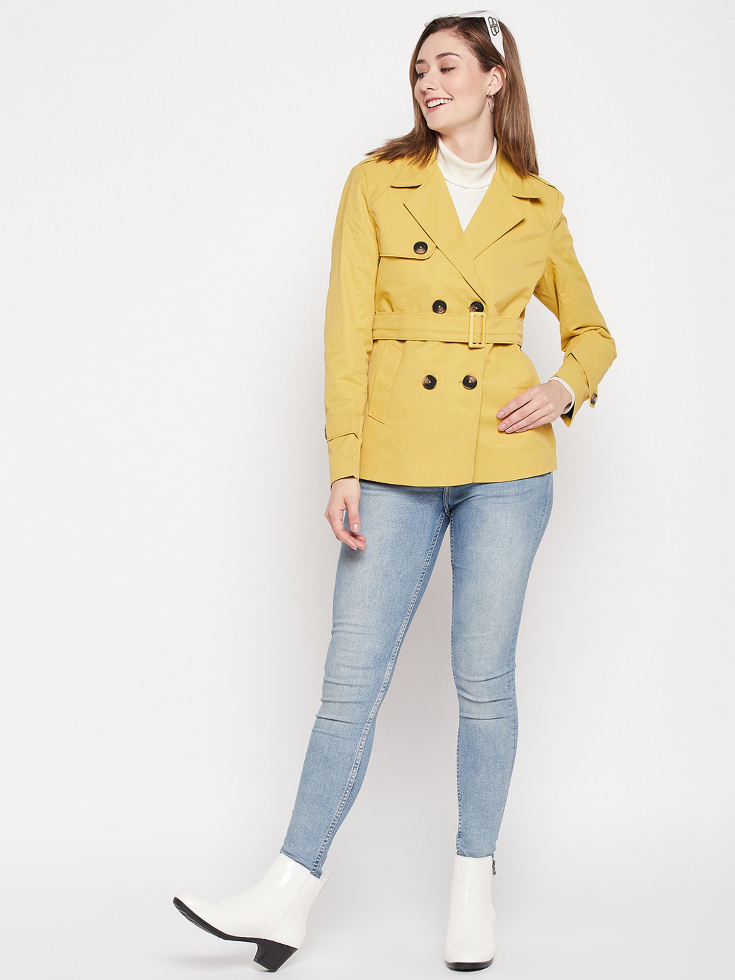 Yellow on sale coat debenhams