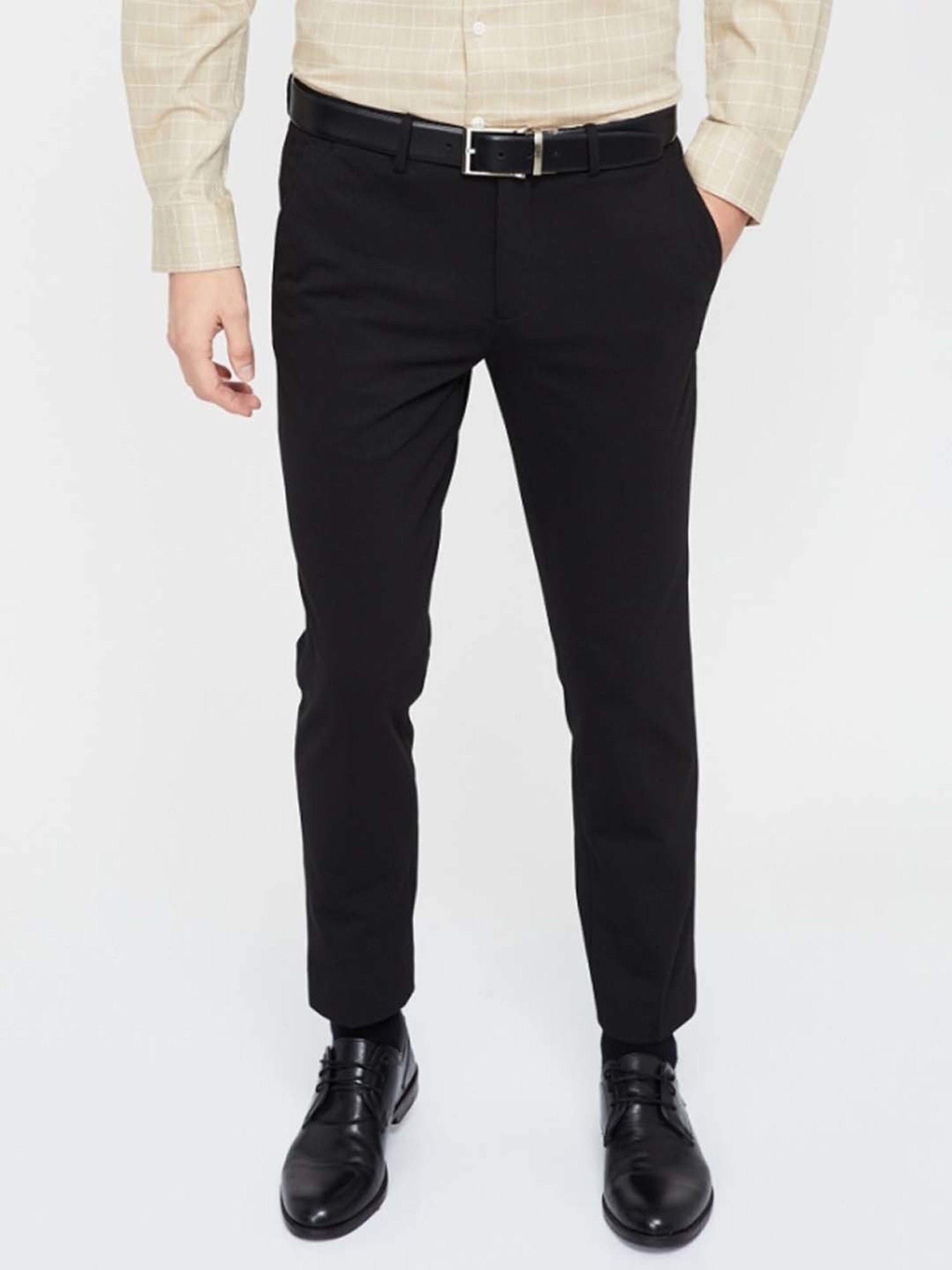 Slim Black Suit Trousers  boohooMAN UK