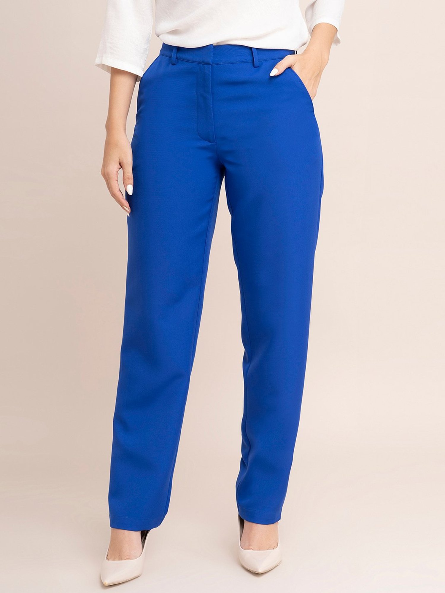 Busy Women's Royal Blue Trousers - Etsy