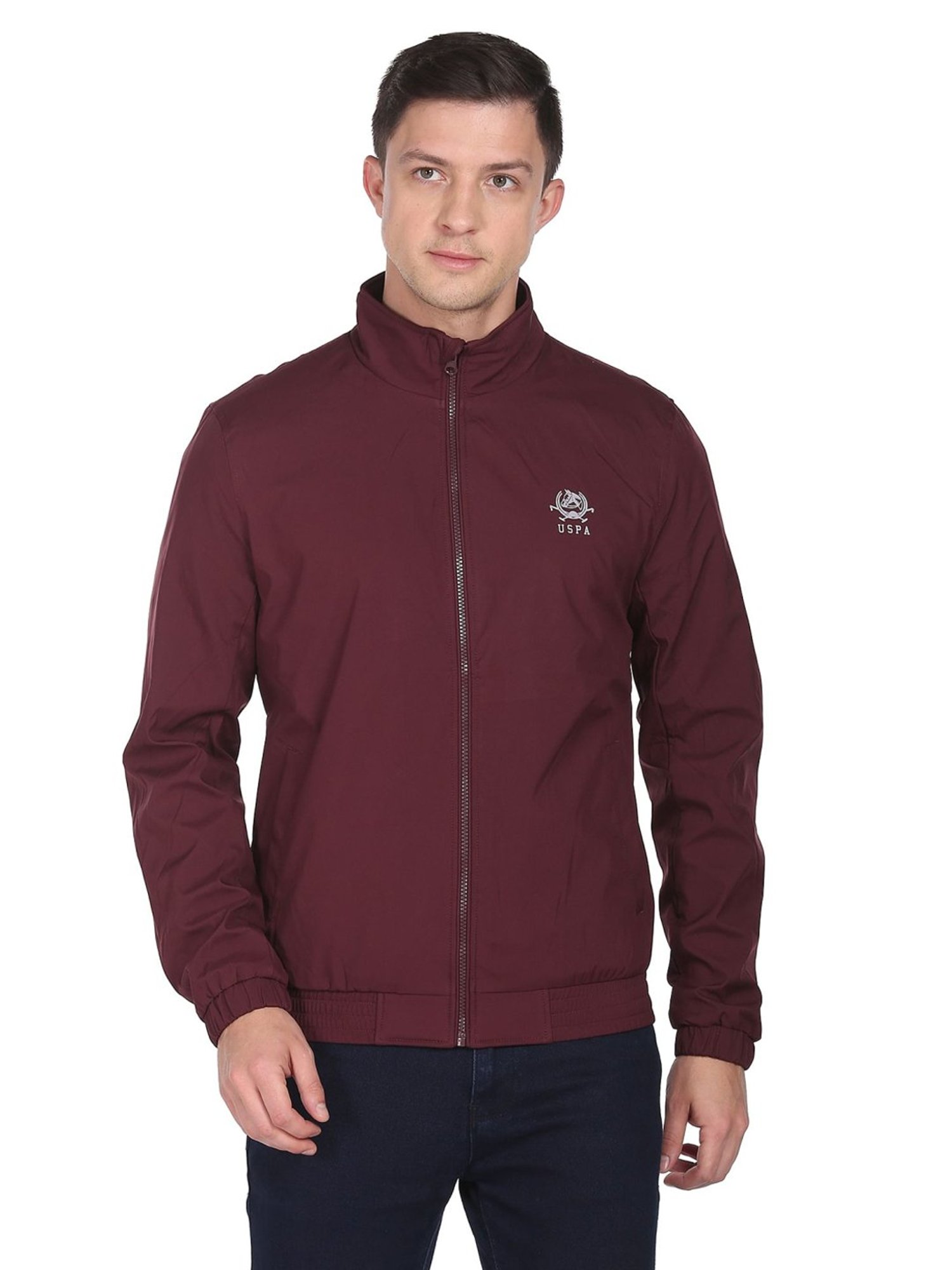 Buy U.S. Polo Assn. Purple Regular Fit Jackets for Mens Online