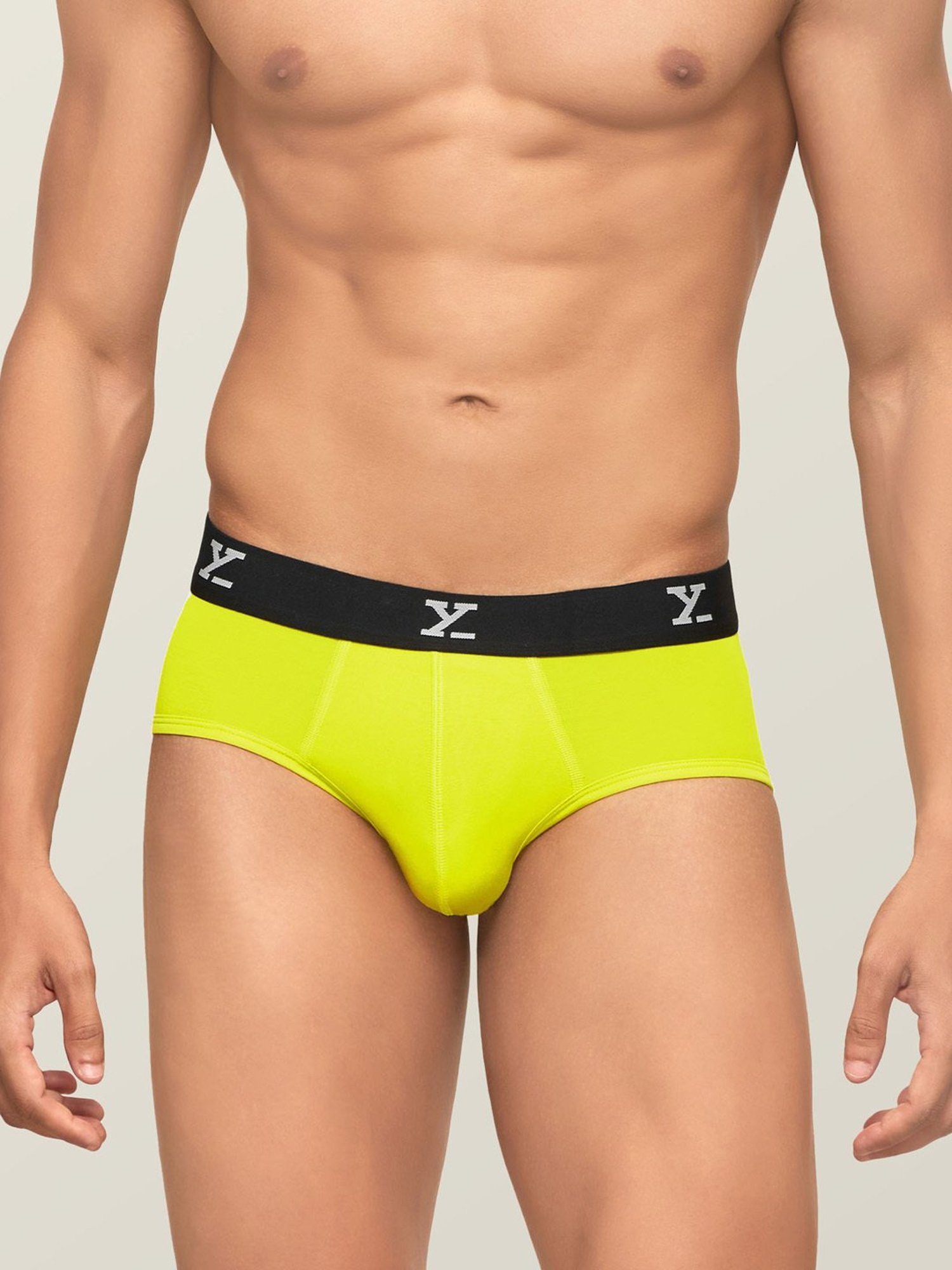 Buy XYXX Yellow Regular Fit Briefs for Mens Online @ Tata CLiQ