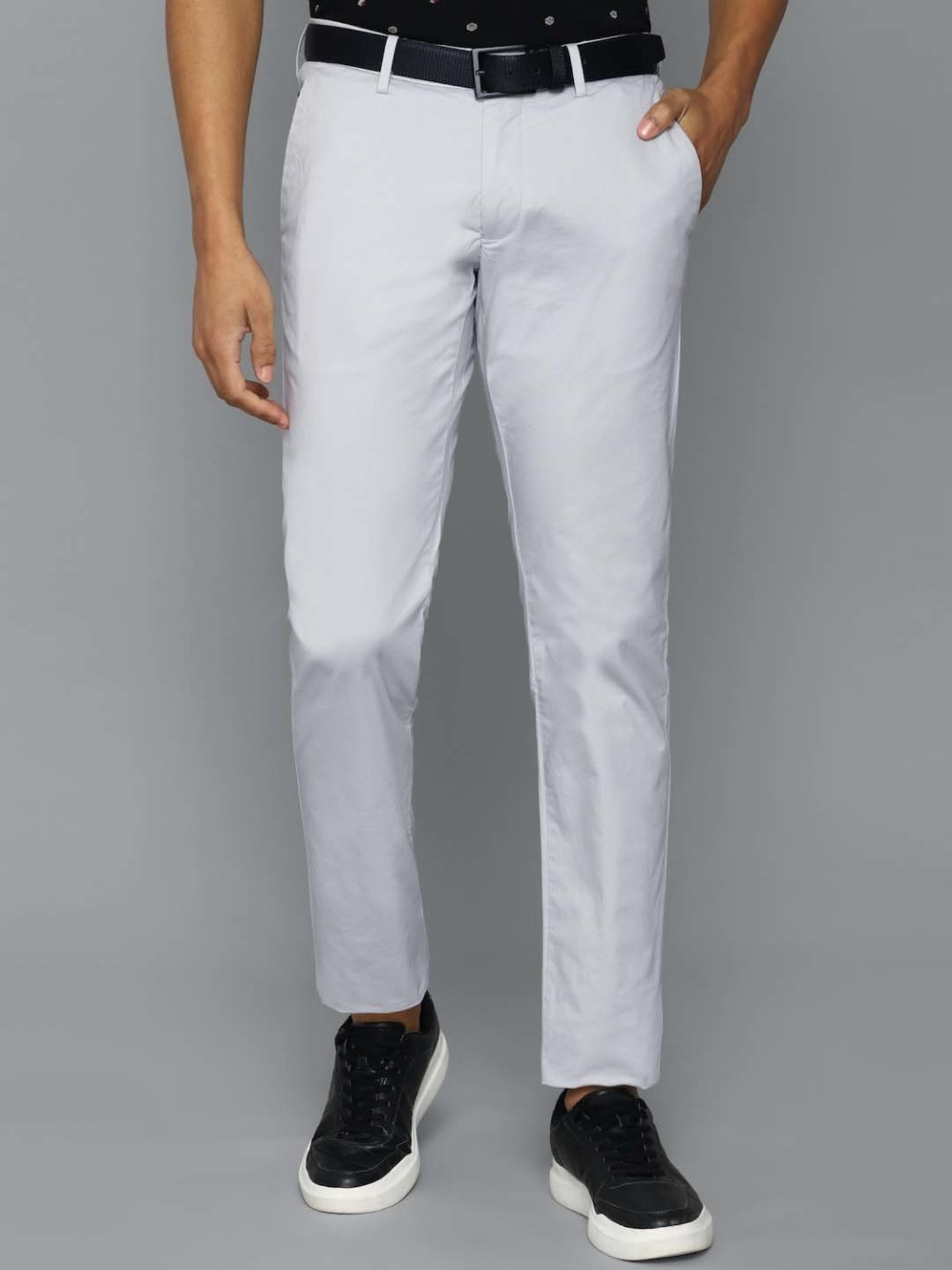 Allen Solly Grey Trousers Buy Allen Solly Grey Trousers Online at Best  Price in India  NykaaMan