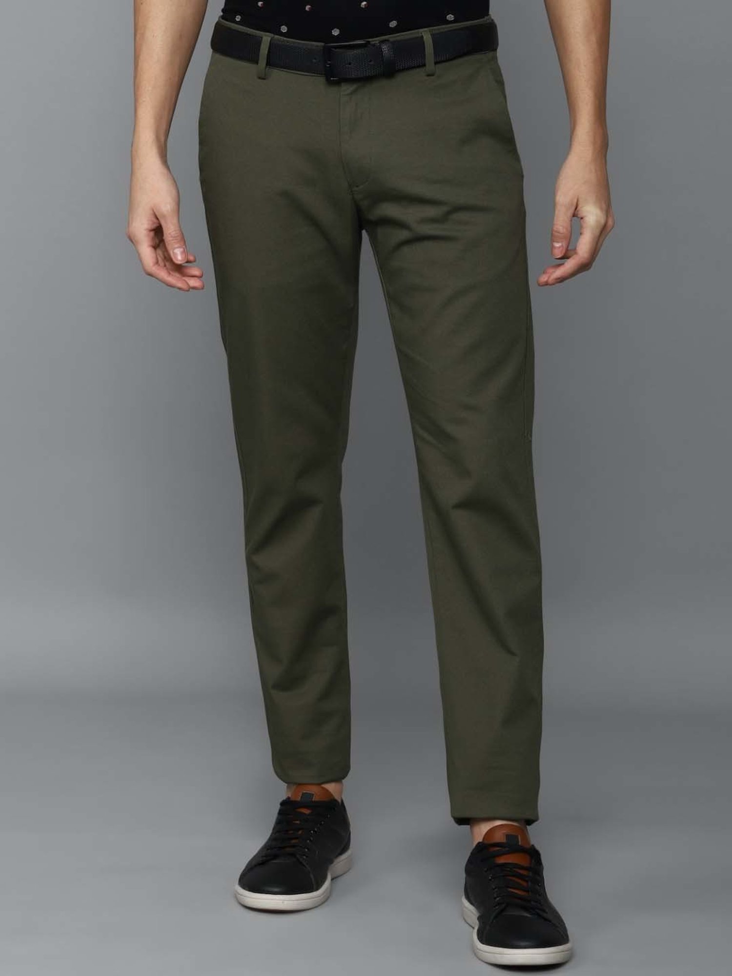 Allen Solly Trousers  Chinos Allen Solly Blue Trousers for Men at  Allensollycom