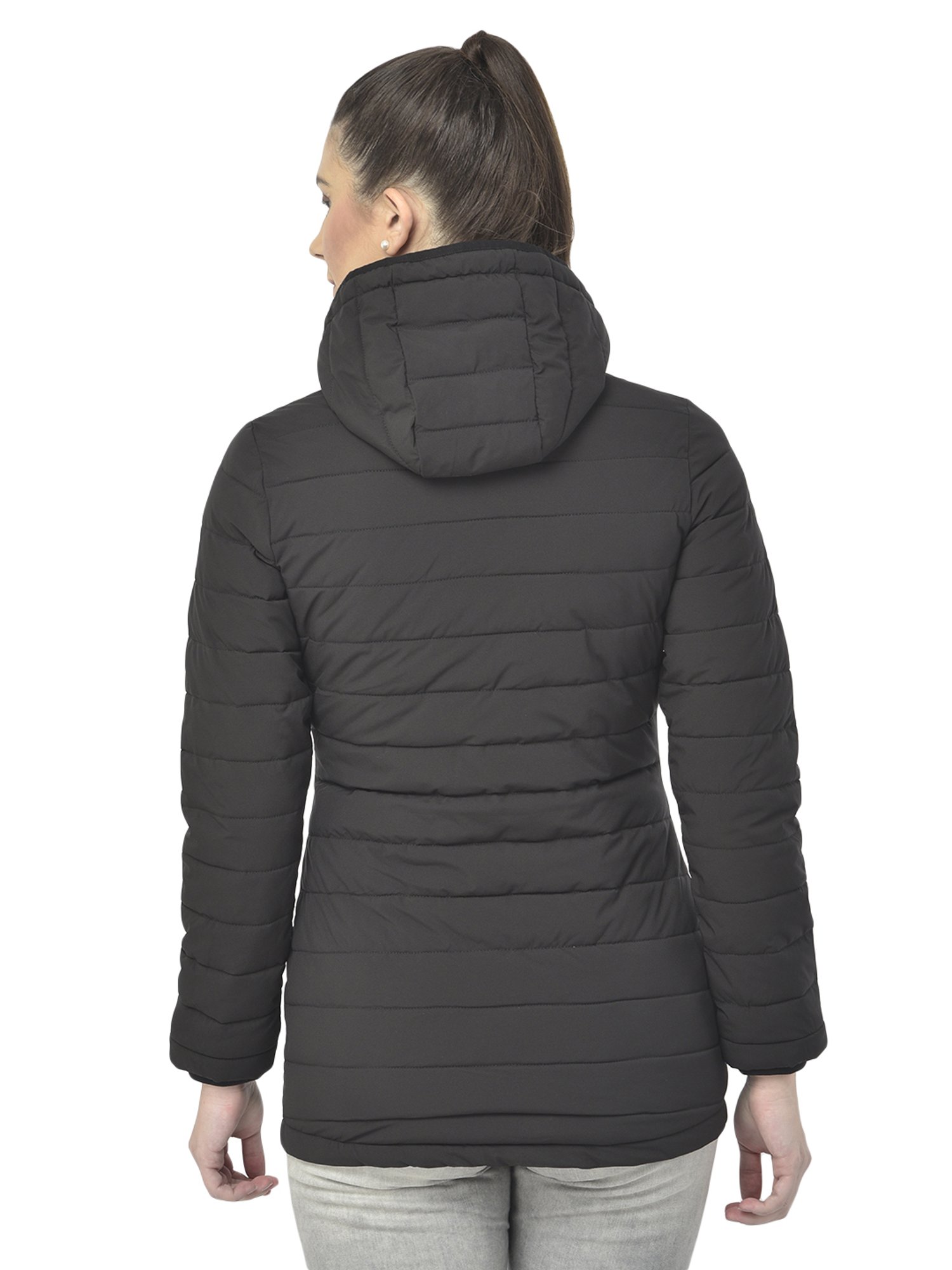 Woodland Women Black Padded Jacket Price in India, Full Specifications &  Offers | DTashion.com